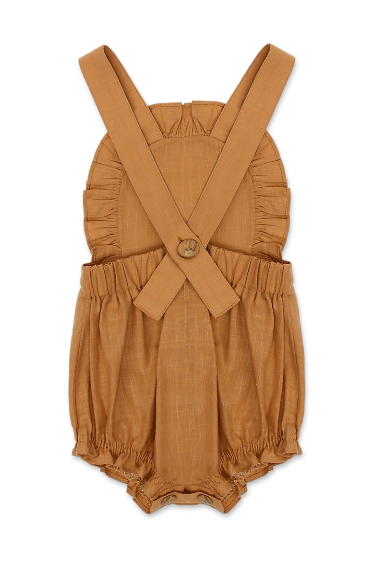 Ön Fırfır Detaylı Kız Çocuk Tulum