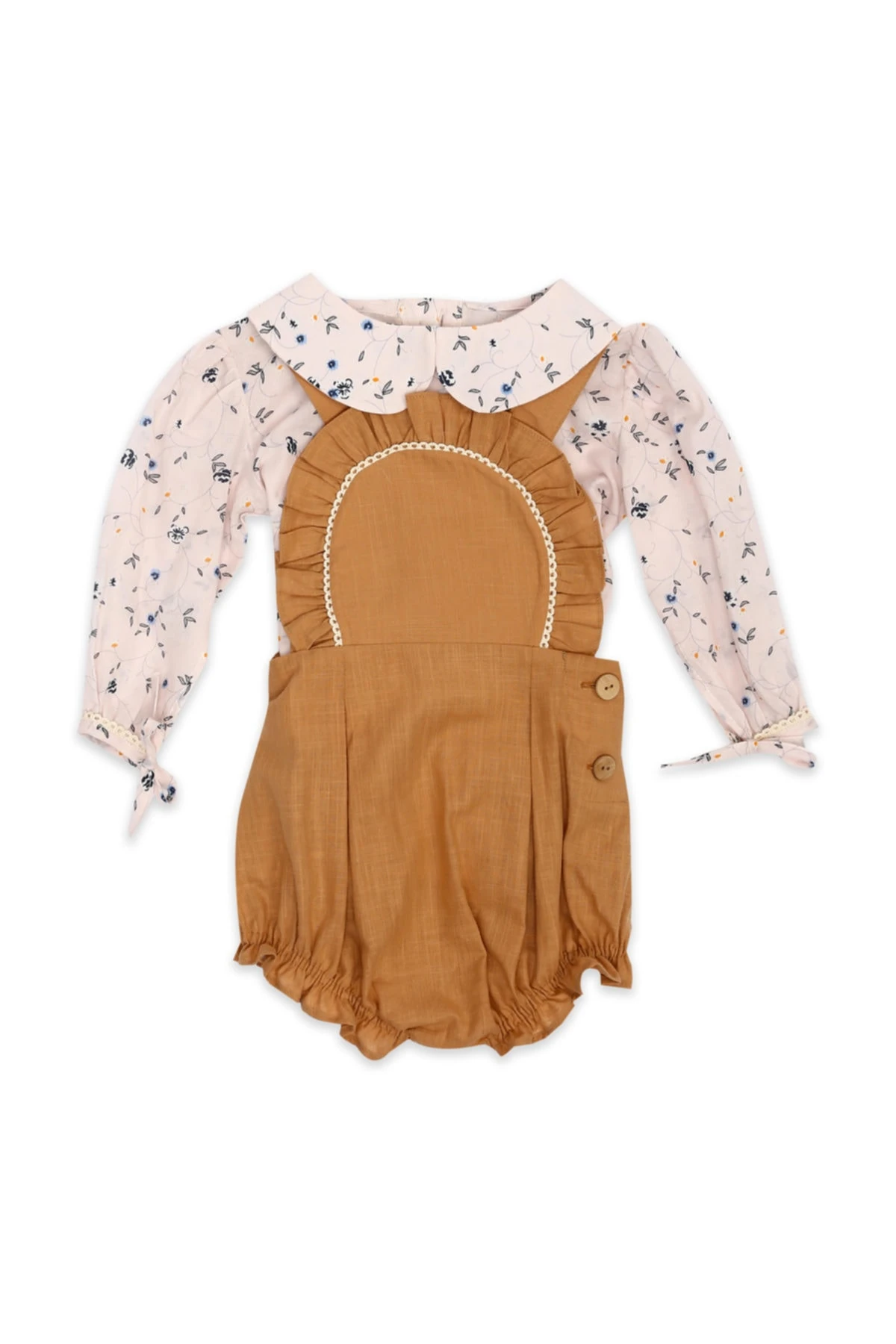 Kız Çocuk Kahverengi Takım 2 Li