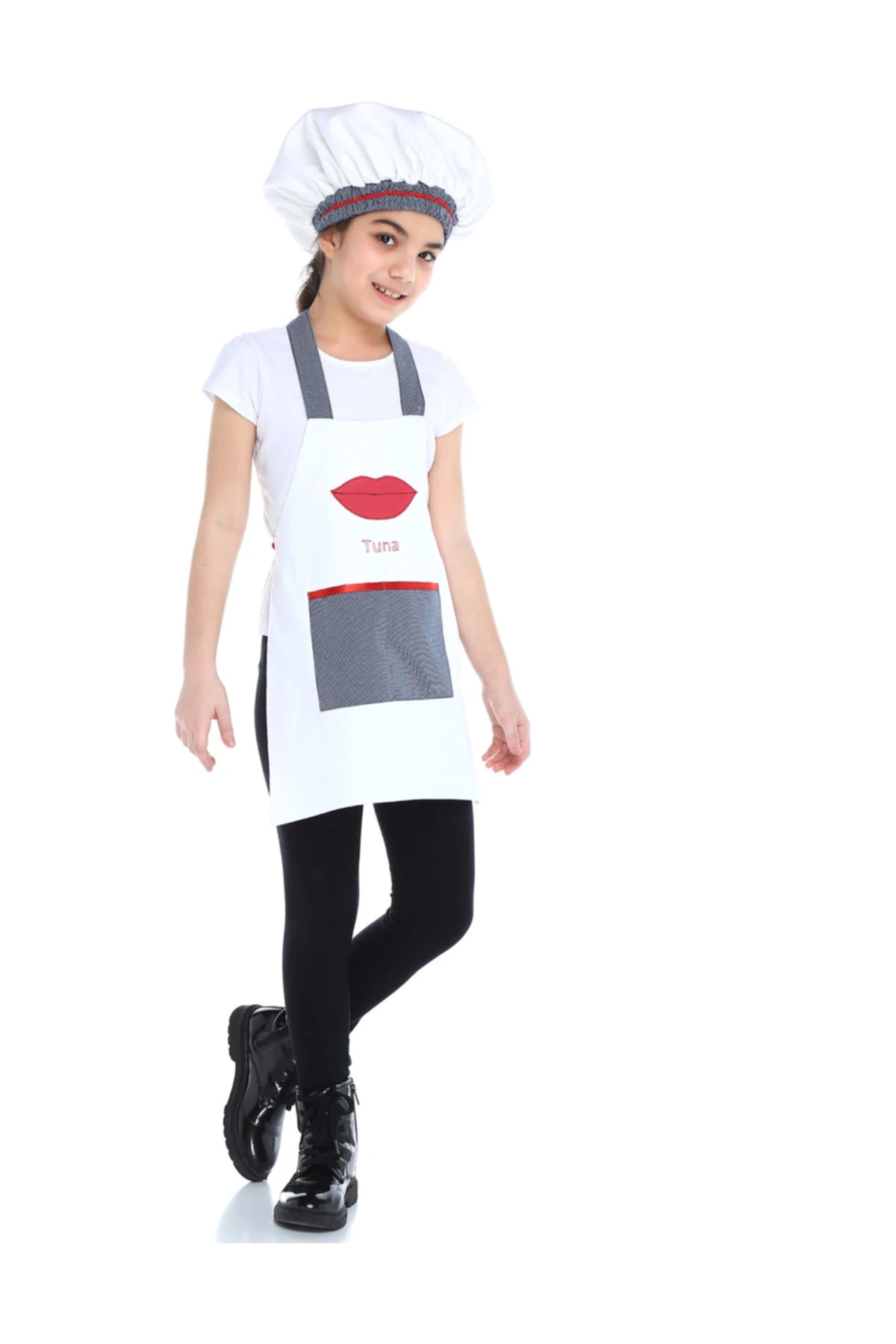 Çocuk Aşçı Önlük-Şapka