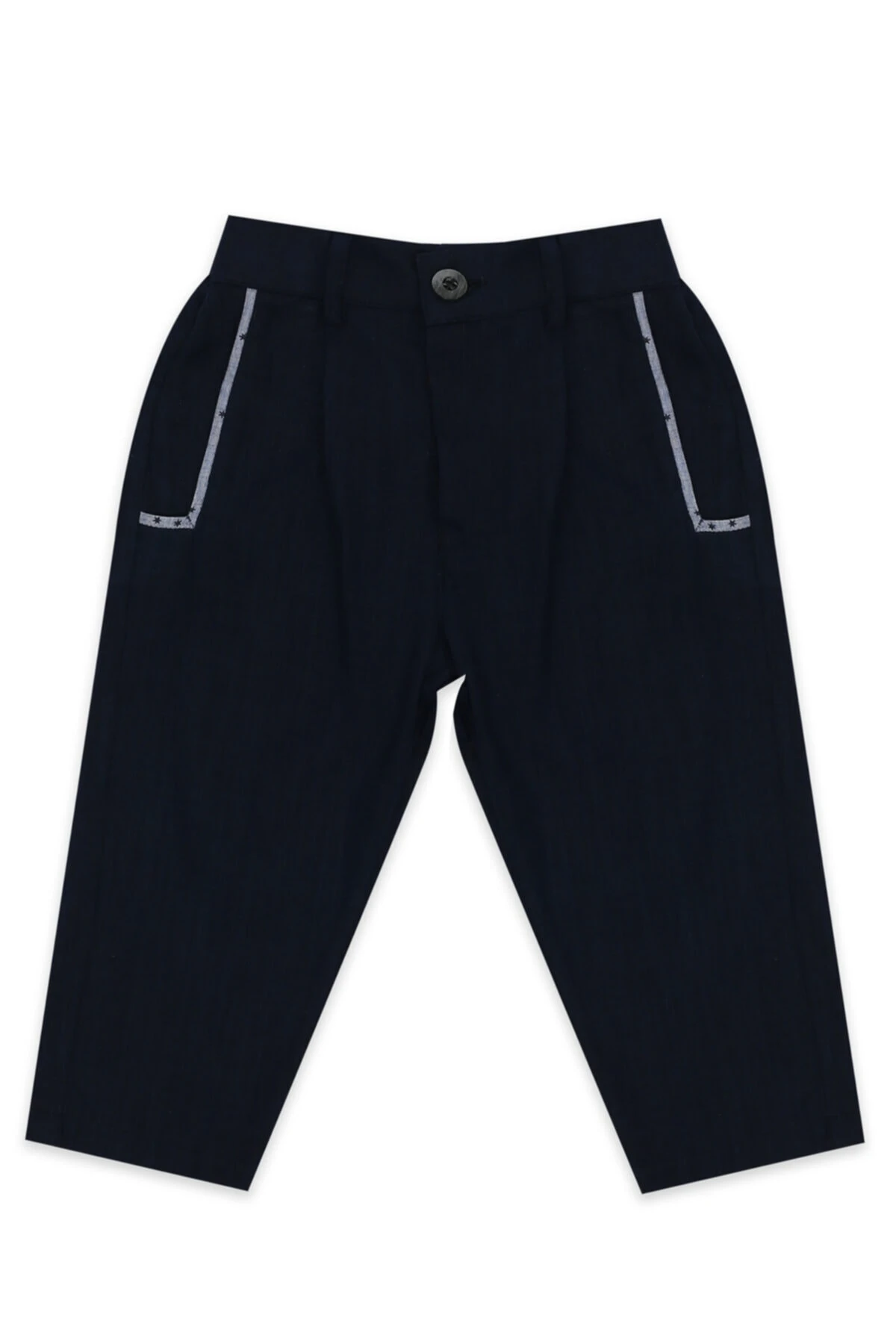 2'li Takım Beyaz Gömlek-lacivert Pantolon