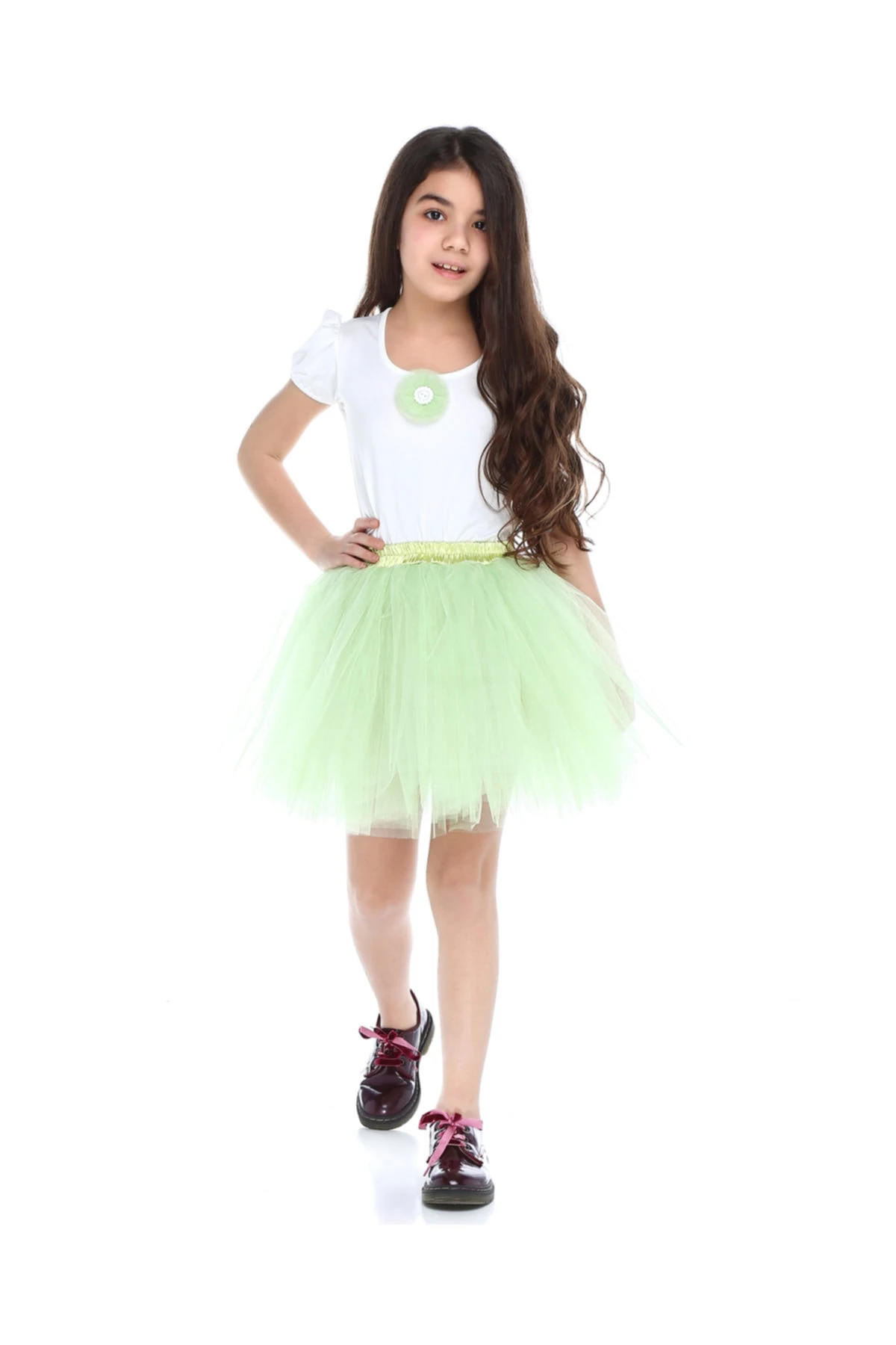 Tütü Etek- Bluz Takım Yeşil