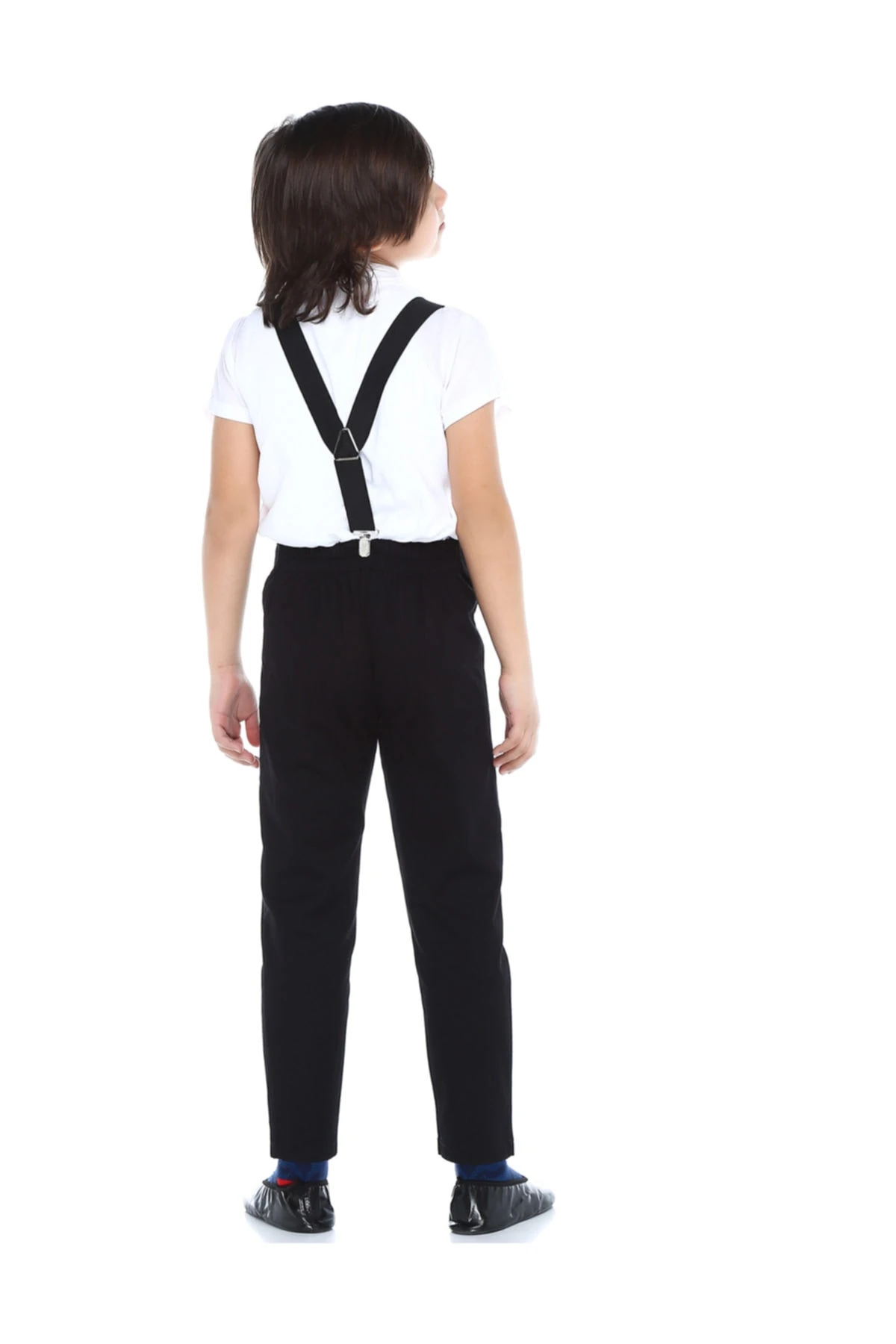 Erkek Çocuk Siyah Askılı Takım
