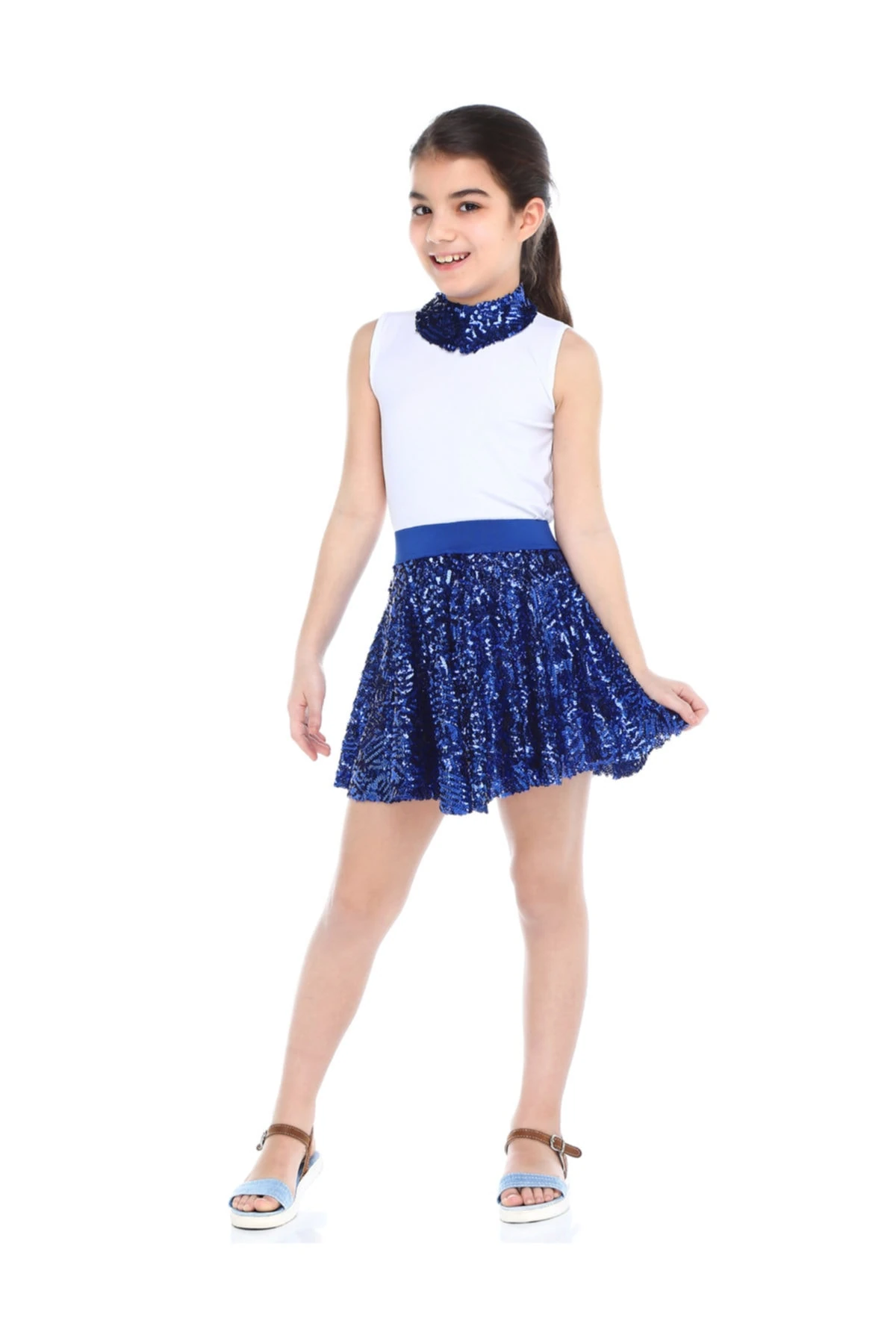 Dans Gösteri Kostümü (saks Mavi)