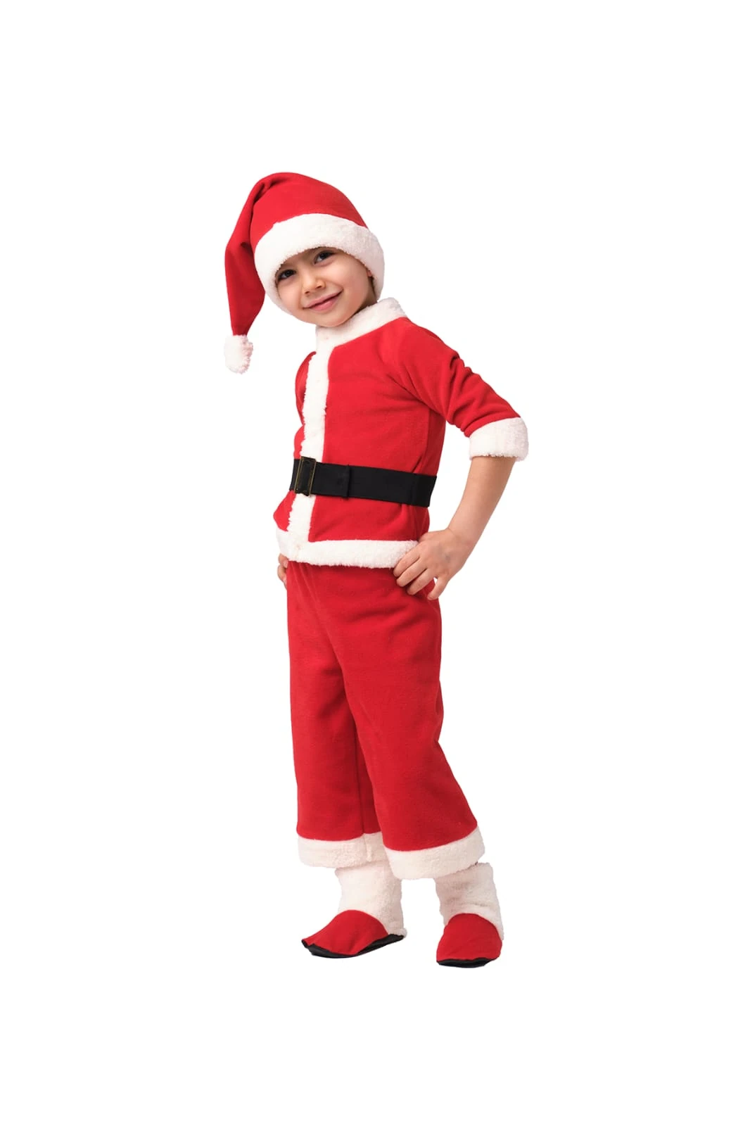 Erkek Çocuk Noel Baba 5 li Yılbaşı Kostümü