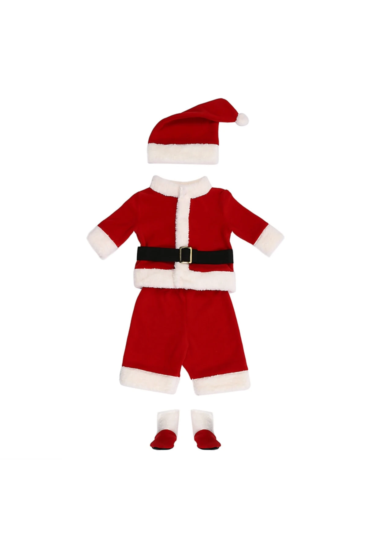 Erkek Bebek Noel Baba 5 li Yılbaşı Kostümü