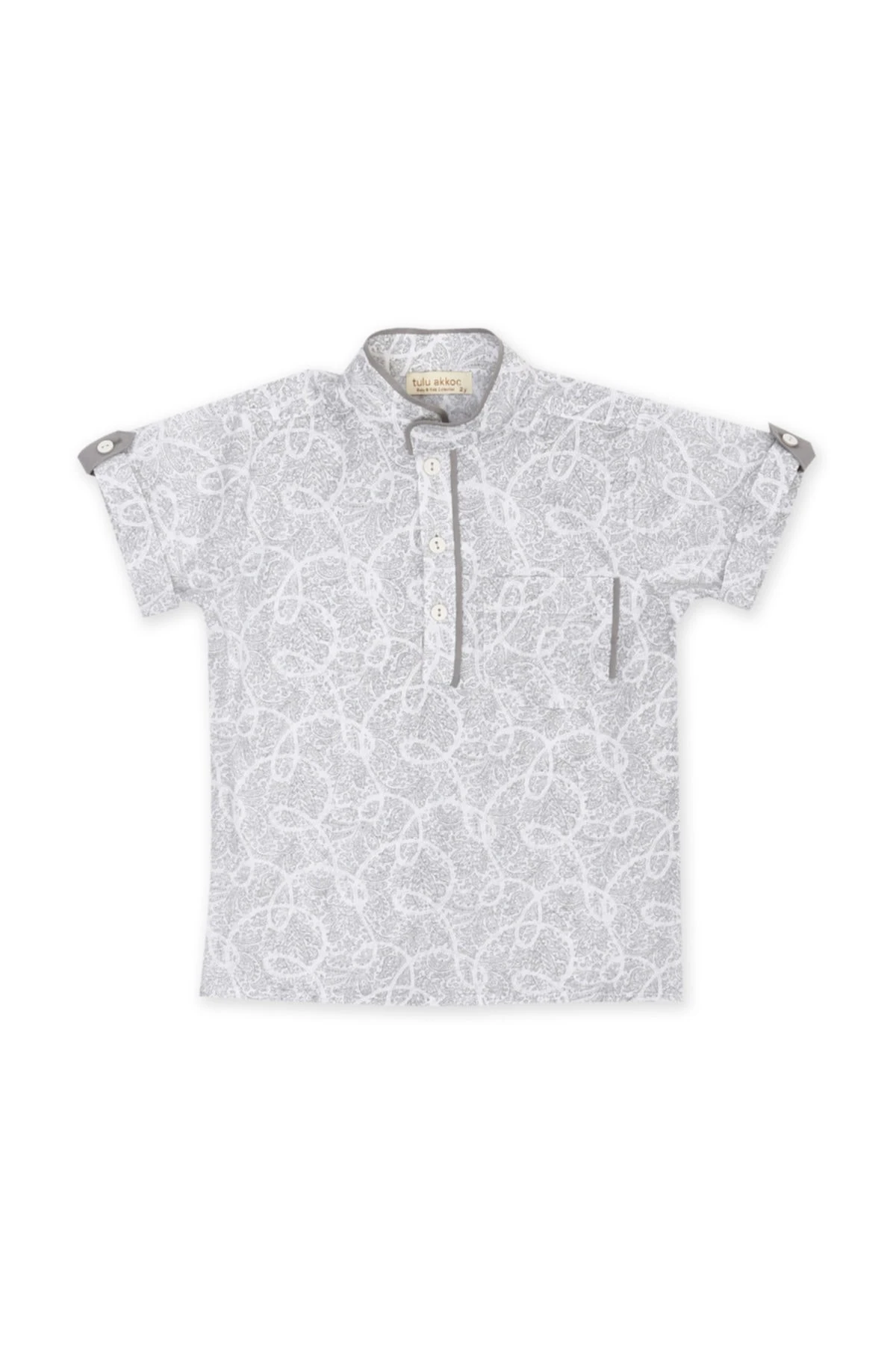 Erkek Çocuk Gri Gömlek