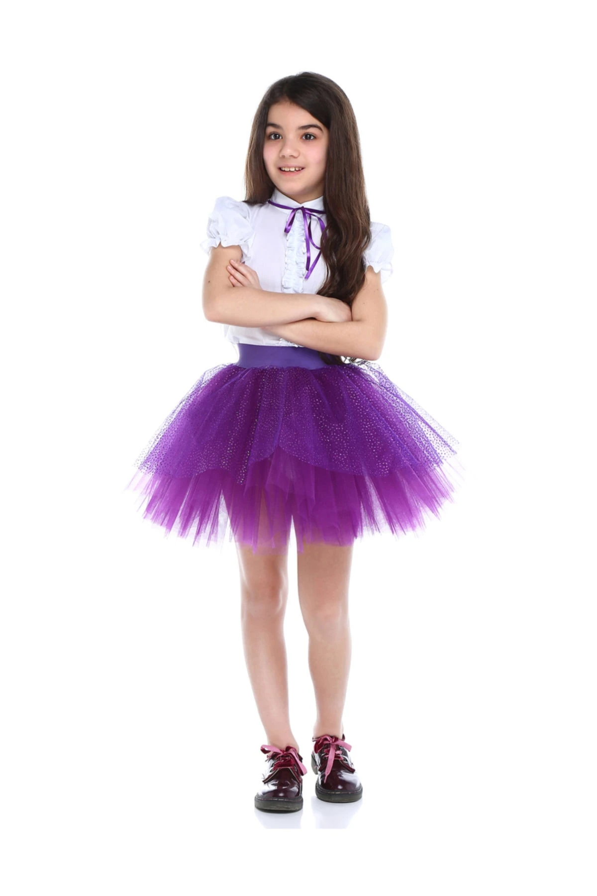 Kız Çocuk Tütü Etek +Gömlek Takımı