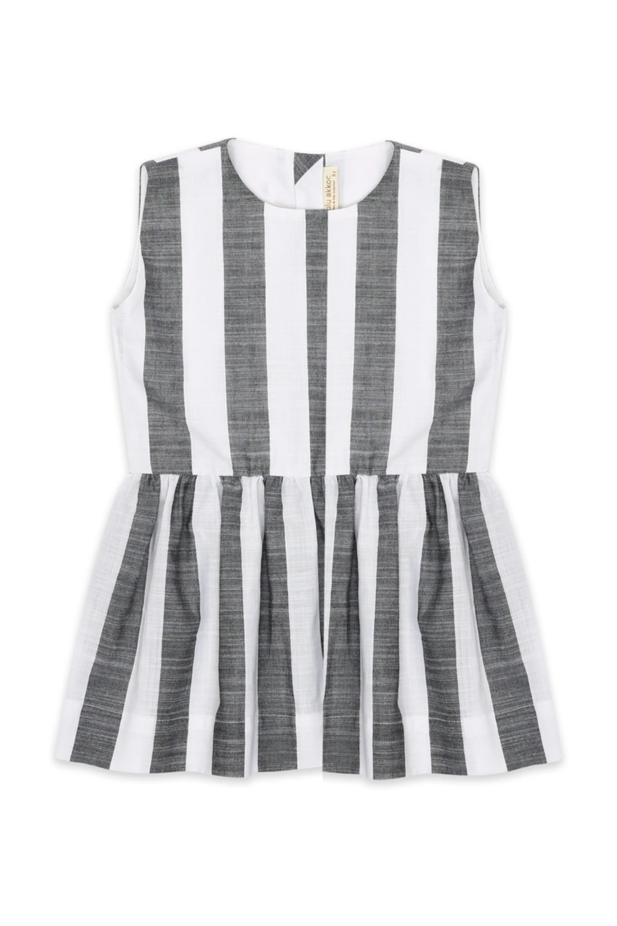 Dikey Çizgili Elbise