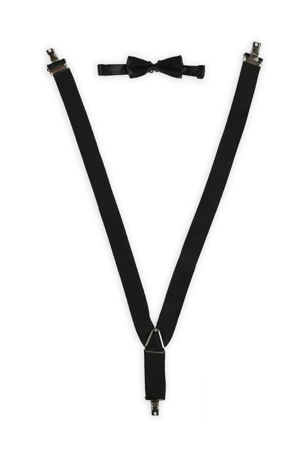 Erkek Çocuk Siyah Askılı Takım