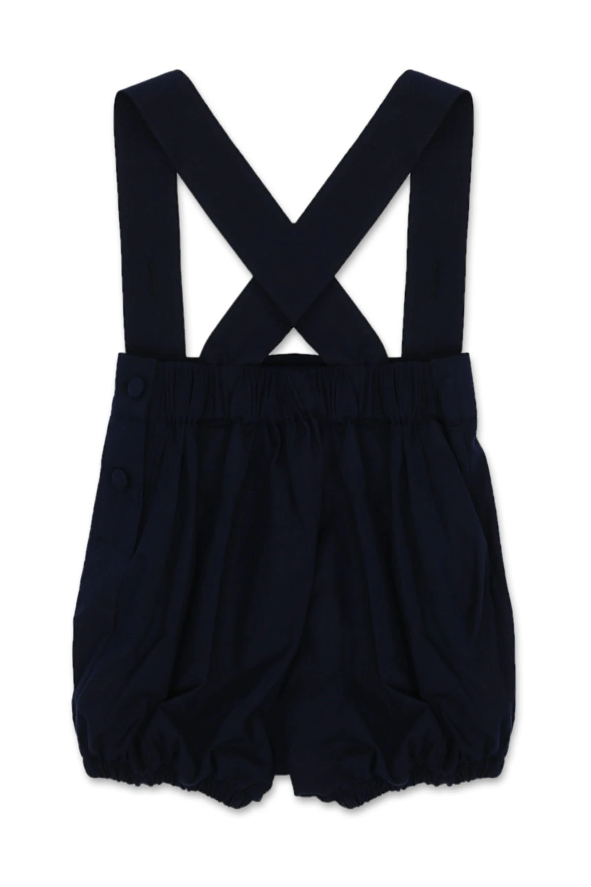 2'li Takım Beyaz Gömlek-Lacivert Askılı Şort