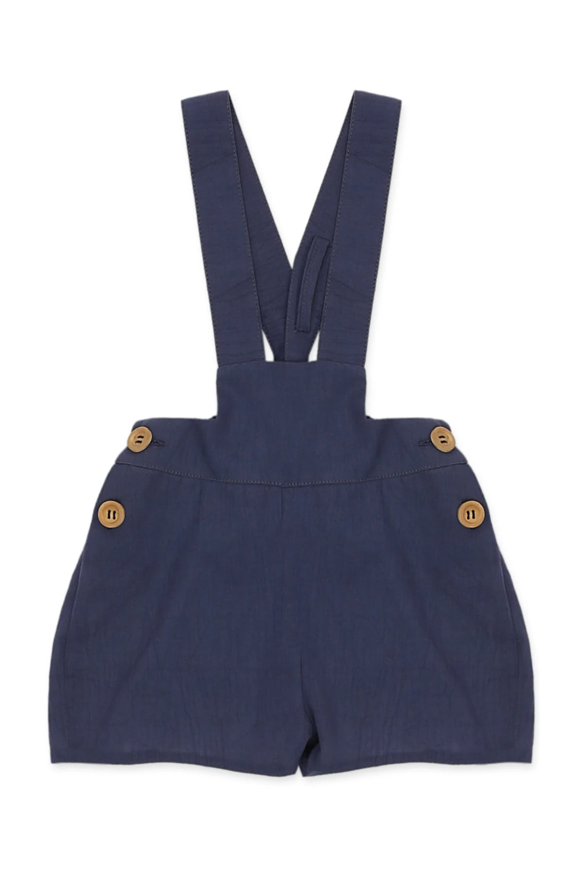 2'li Takım Askı Detaylı Şort-desenli Gömlek