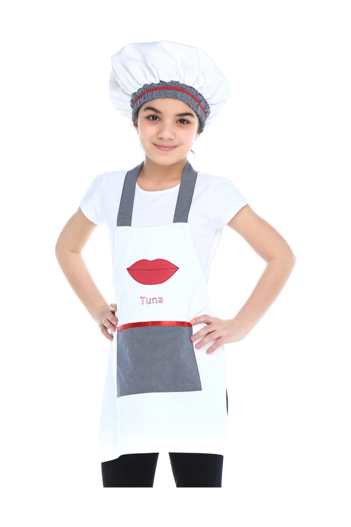 Çocuk Aşçı Önlük-Şapka