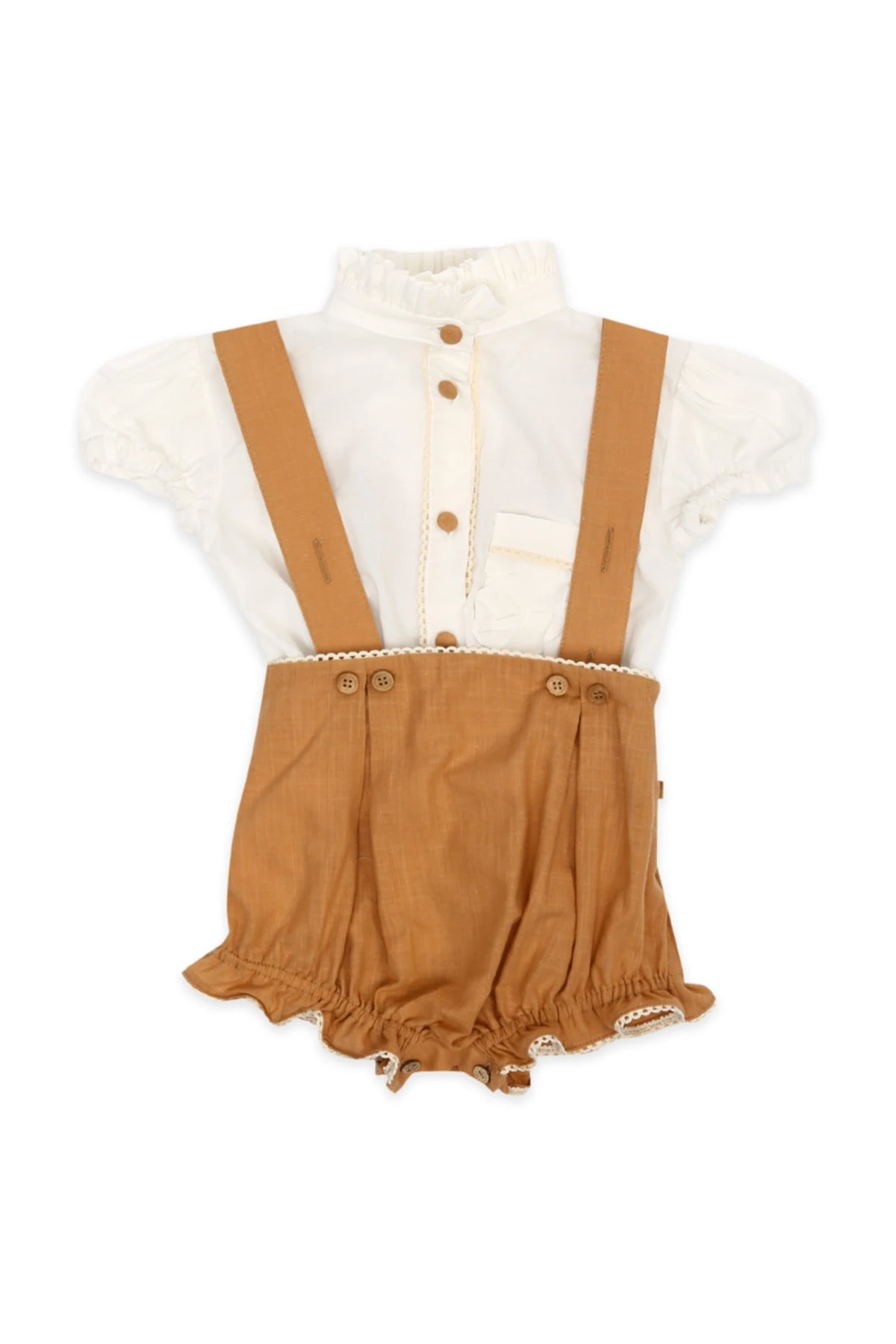 2'li Takım Nostaljik Şort Gömlek