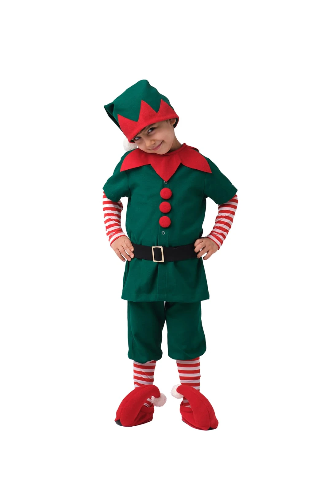 Erkek Çocuk Noel Cini Elf Kostümü