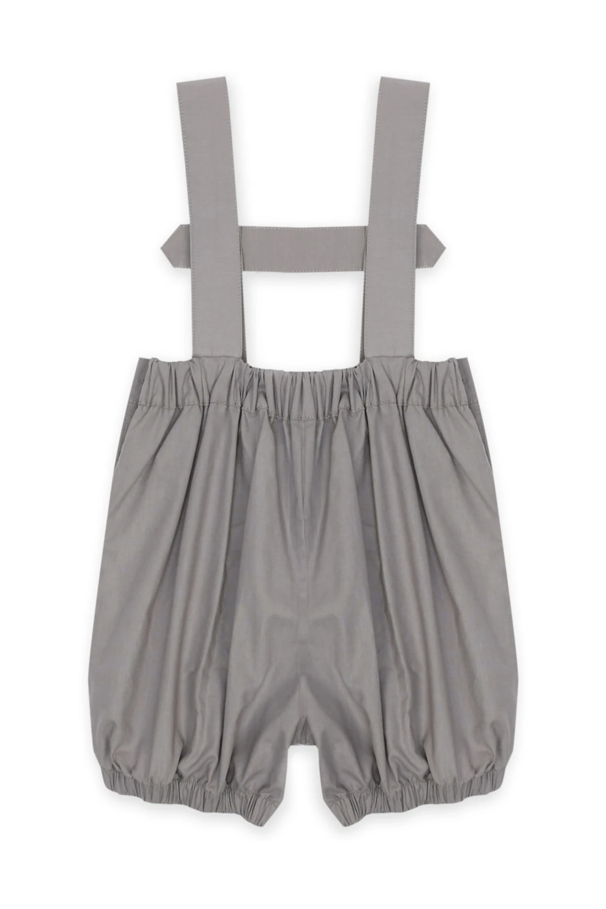 2'li Takım Gri Desenli Gömlek-gri Çit Askılı Şort