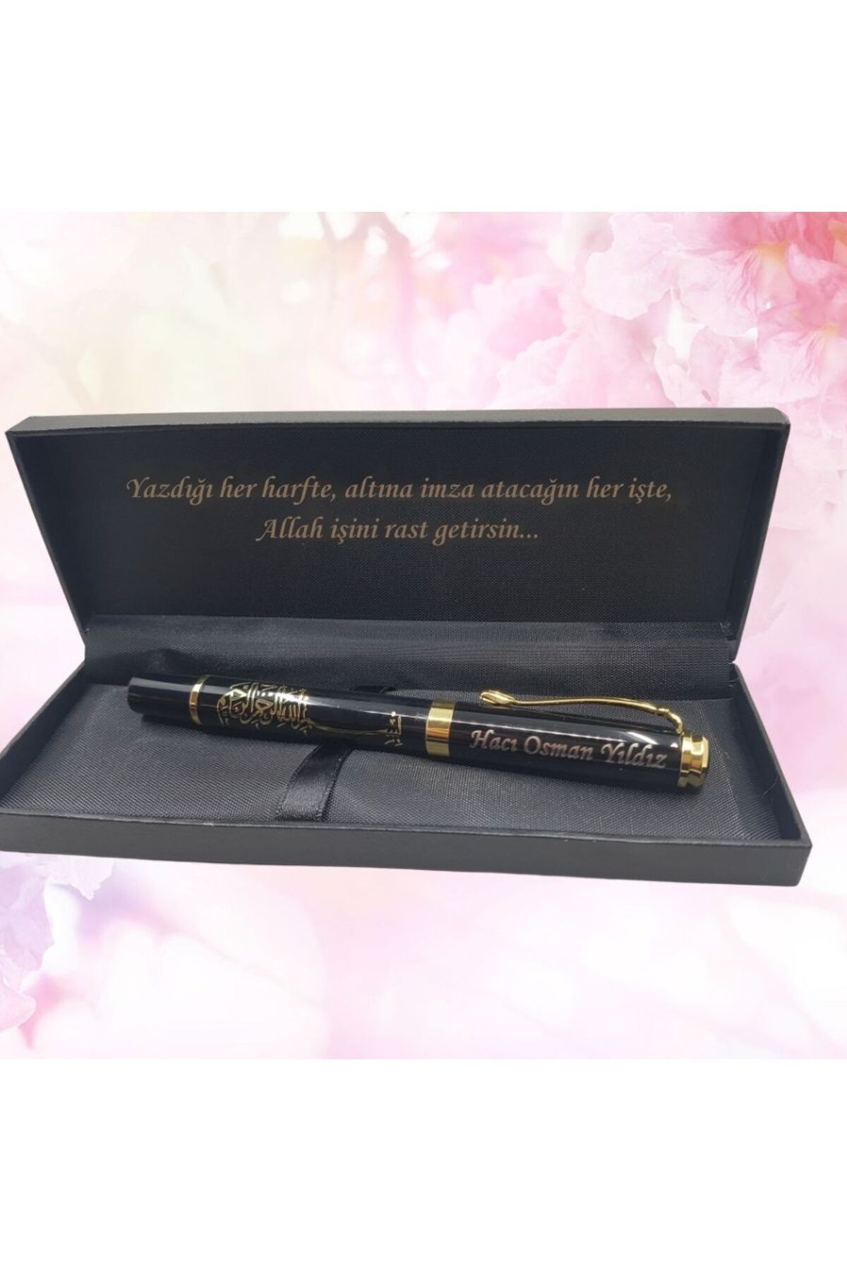 Özel Gün Hediyesi Kişiye Özel İsim Yazılı Kutulu Desenli Roller Kalem