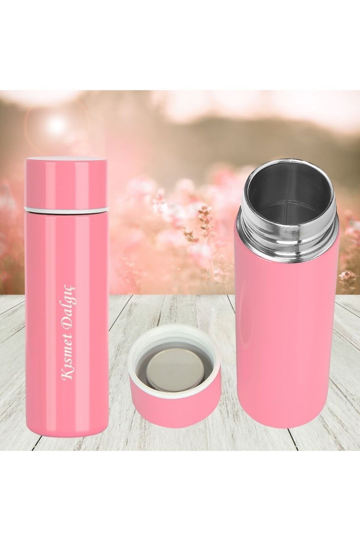 Kişiye Özel Isim Baskılı Mini Paslanmaz Çelik Termos 150 ml