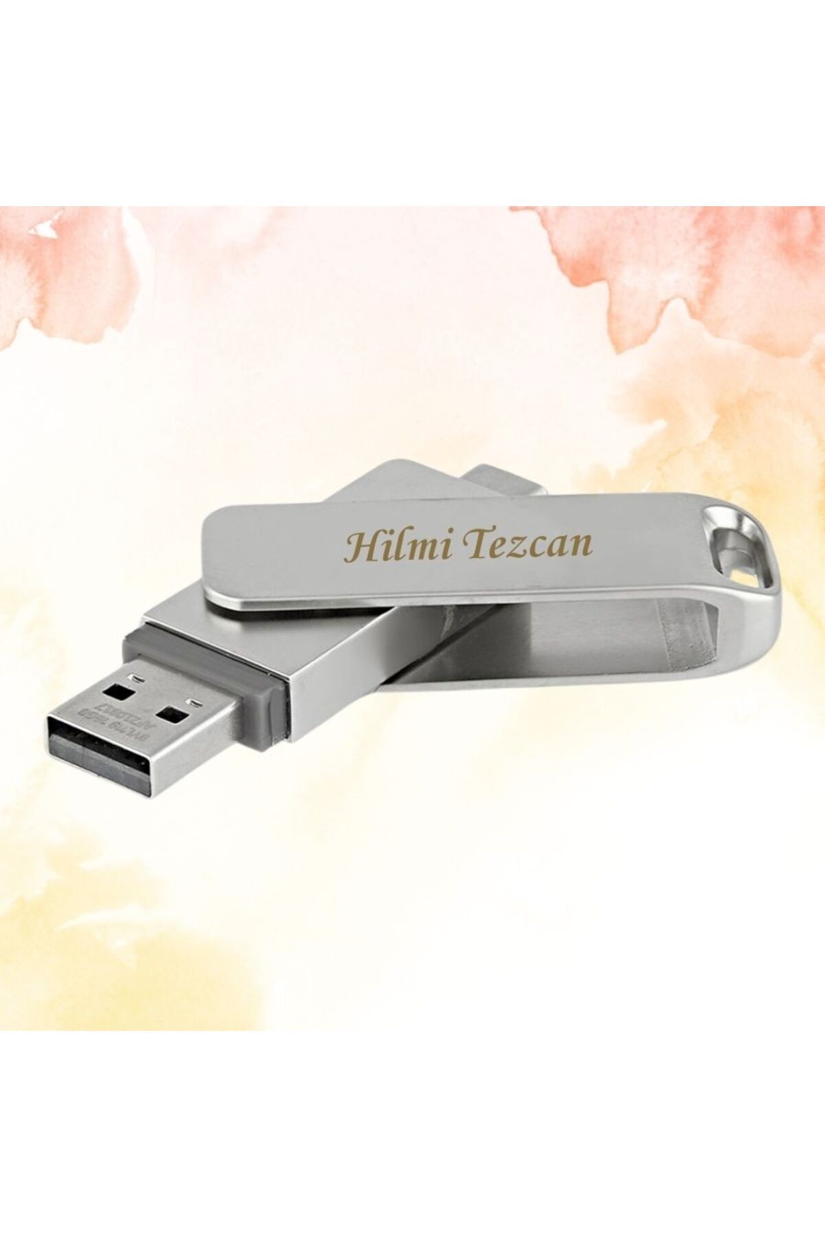 KİŞİYE ÖZEL İSİM BASKILI METAL KUTULU TYPE-C OTG USB BELLEK