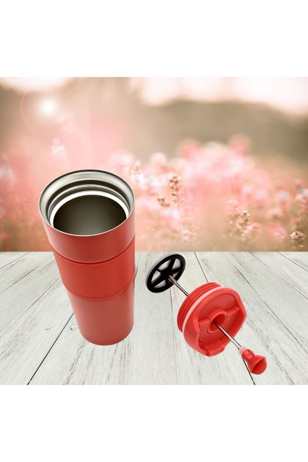 Kişiye Özel Isim Baskılı French Press Termos 500 ml