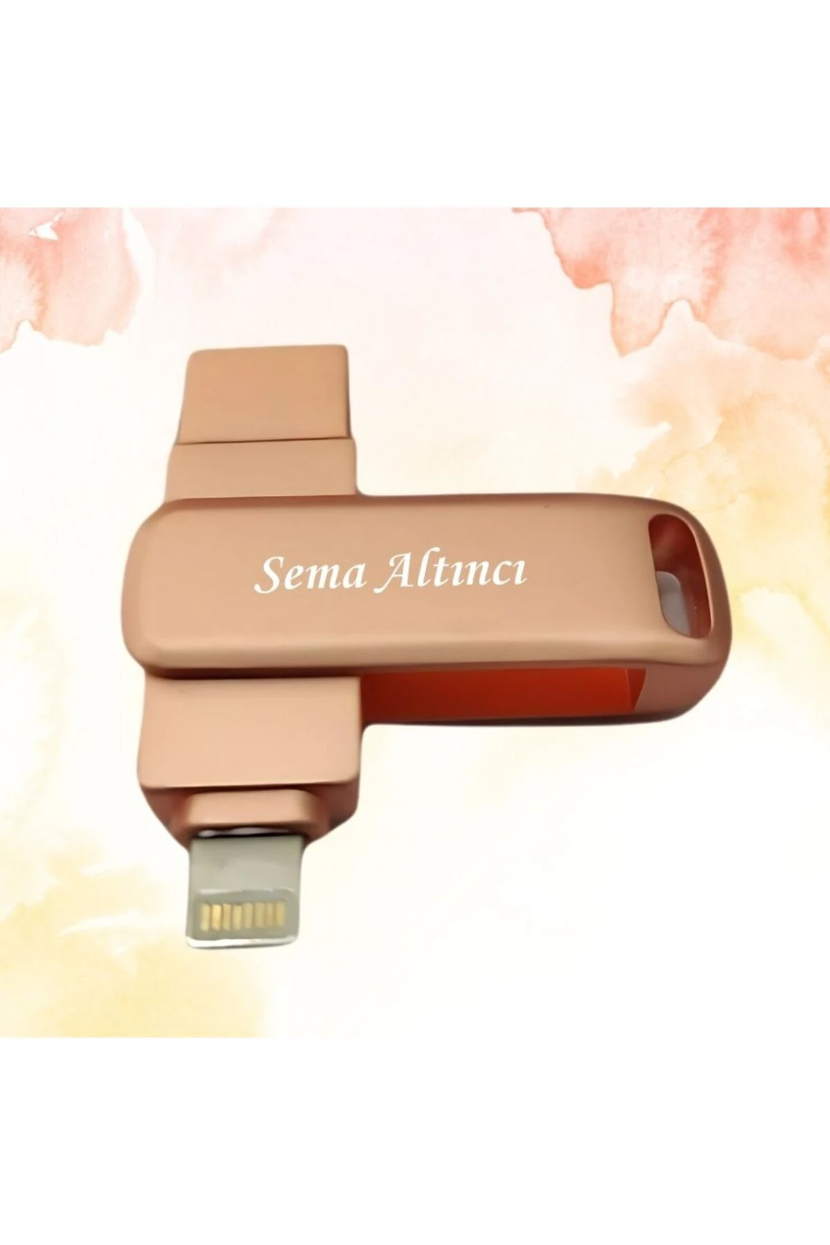 KİŞİYE ÖZEL İSİM BASKILI İOS OTG BELLEK 3.0 64 GB