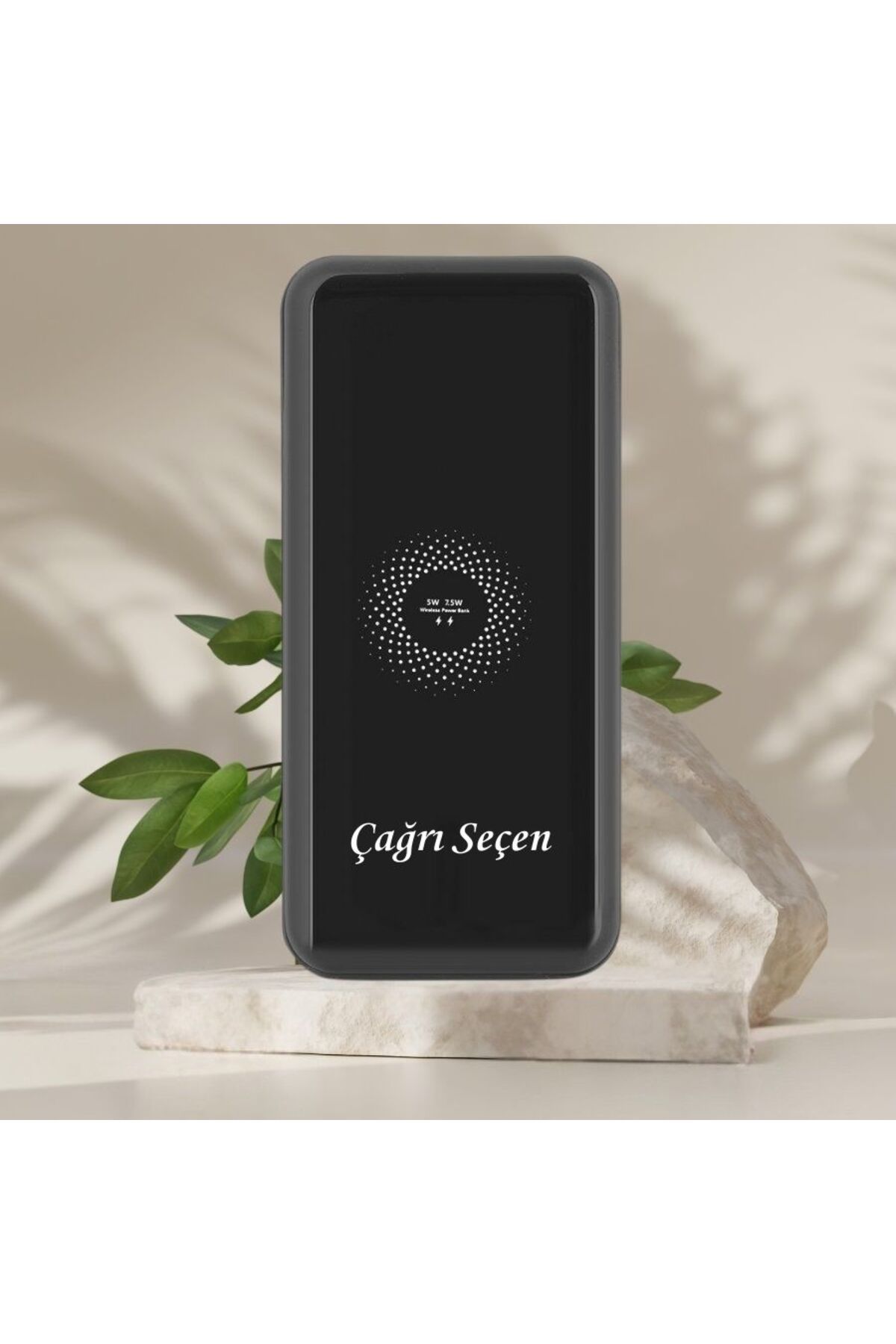 KİŞİYE ÖZEL İSİM BASKILI AKILLI LED GÖSTERGELİ KABLOSUZ POWERBANK