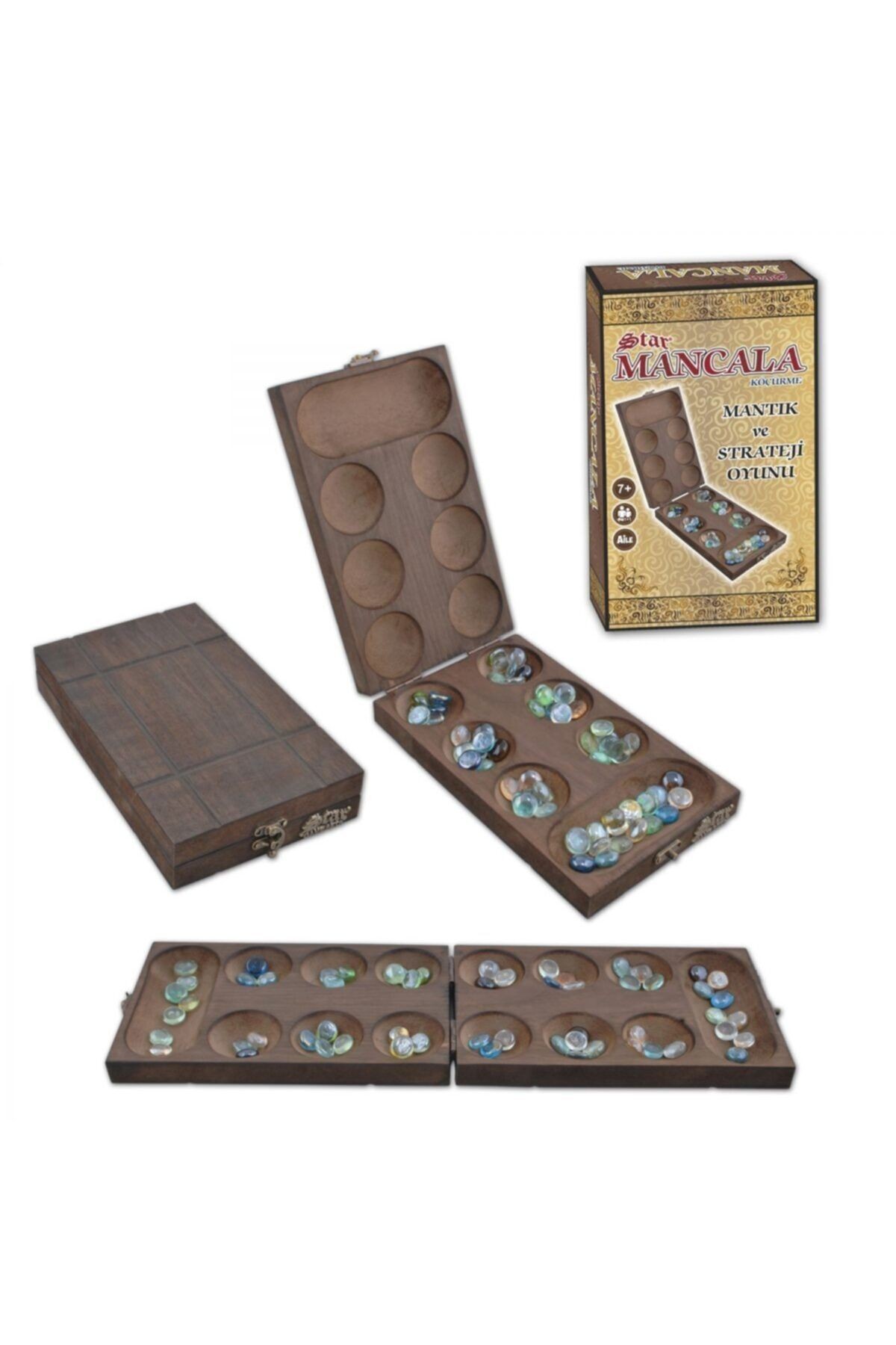 Mancala Ahşap Mantık Ve Strateji Oyun