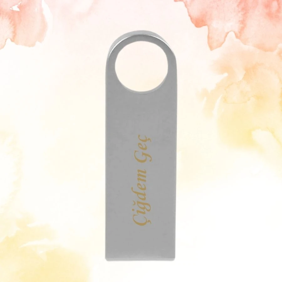 KİŞİYE ÖZEL İSİM BASKILI DİSPLAY KUTULU METAL USB BELLEK 3.0 64GB
