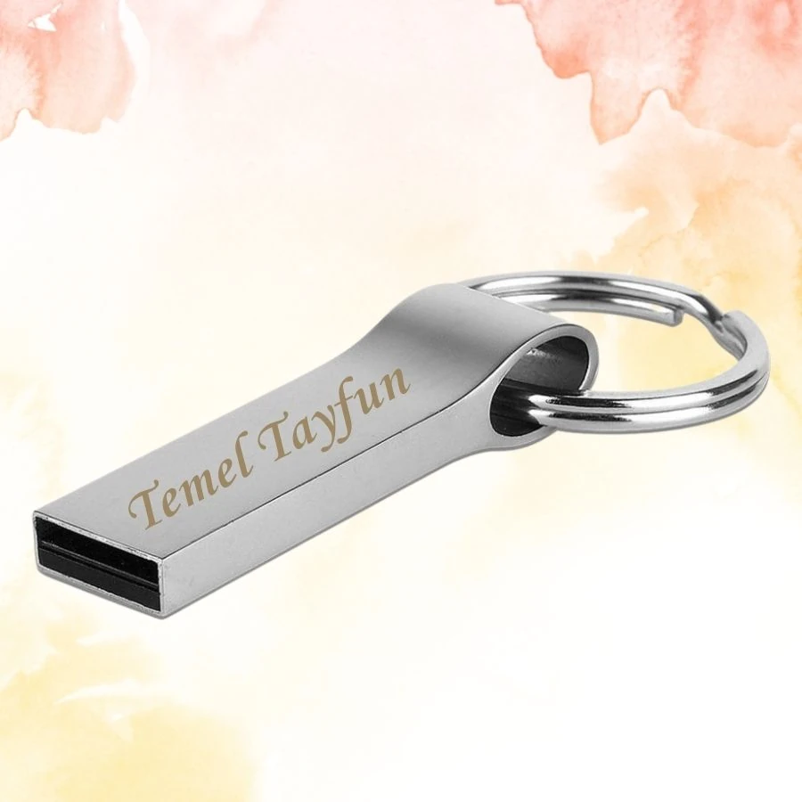 KİŞİYE ÖZEL İSİM BASKILI METAL KUTULU USB BELLEK 2.0 16GB