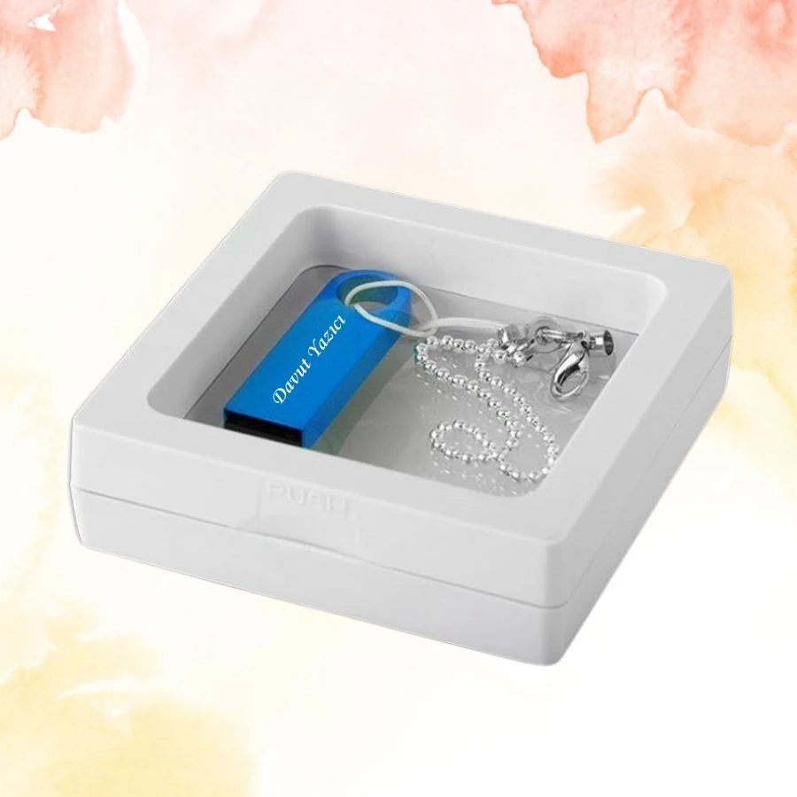 KİŞİYE ÖZEL İSİM BASKILI DİSPLAY KUTULU METAL USB BELLEK 2.0 32GB