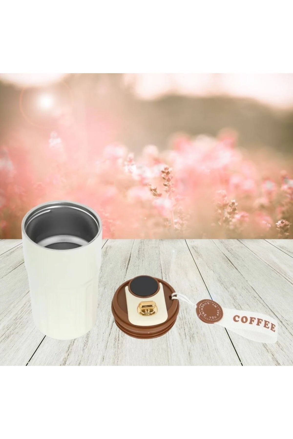 KİŞİYE ÖZEL İSİM BASKILI LED SICAKLIK GÖSTERGELİ DERECELİ TERMOS 400 ML