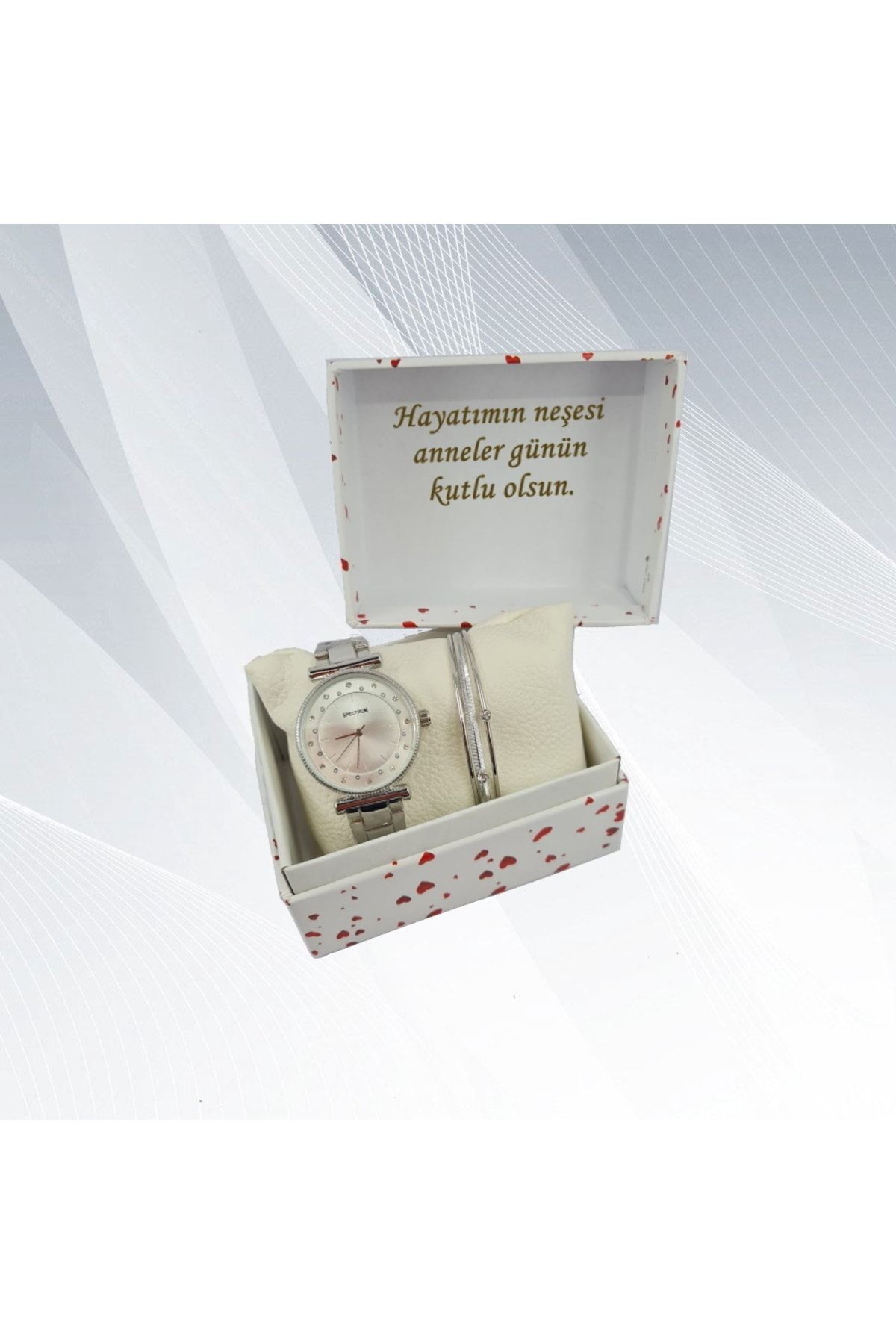 Kişiye Özel Bayan Hediye Seti (saat-bileklik)