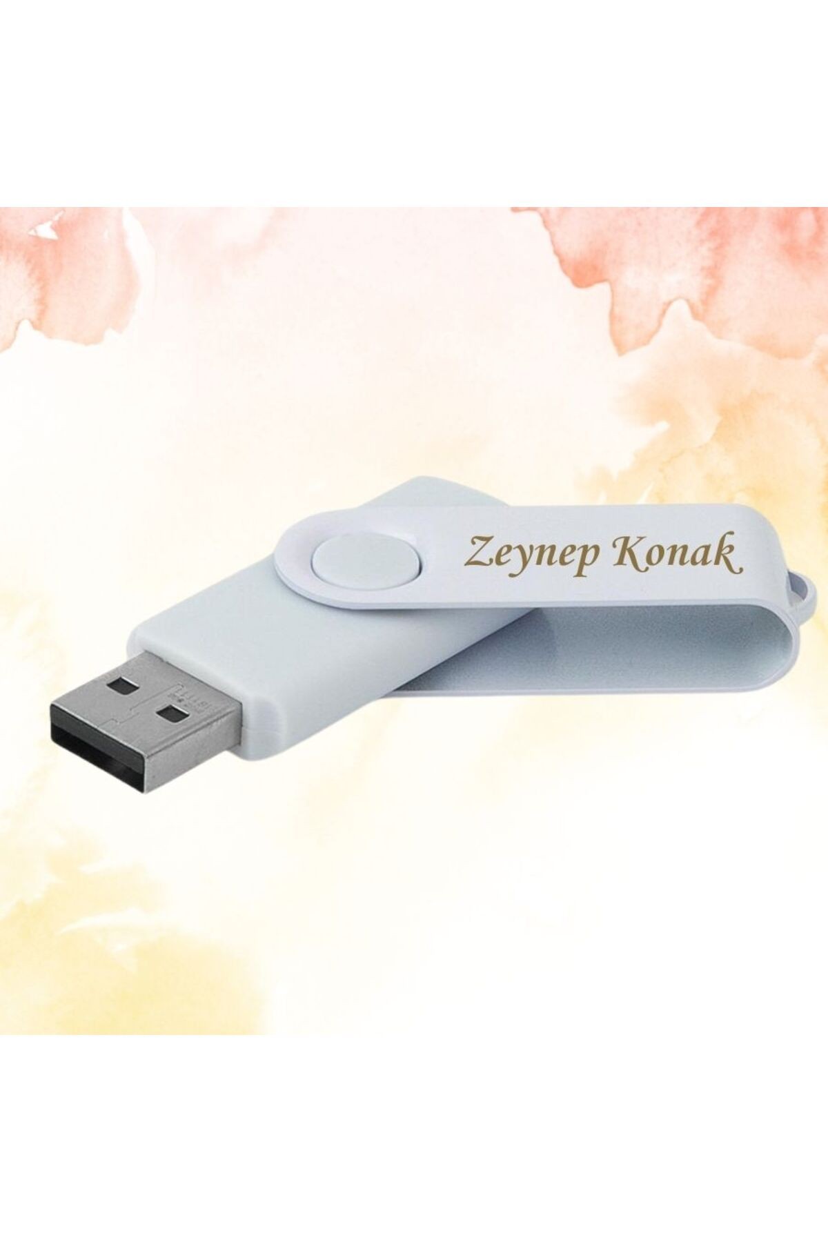 KİŞİYE ÖZEL İSİM BASKKILI PLASTİK KUTULU USB BELLEK 2.0