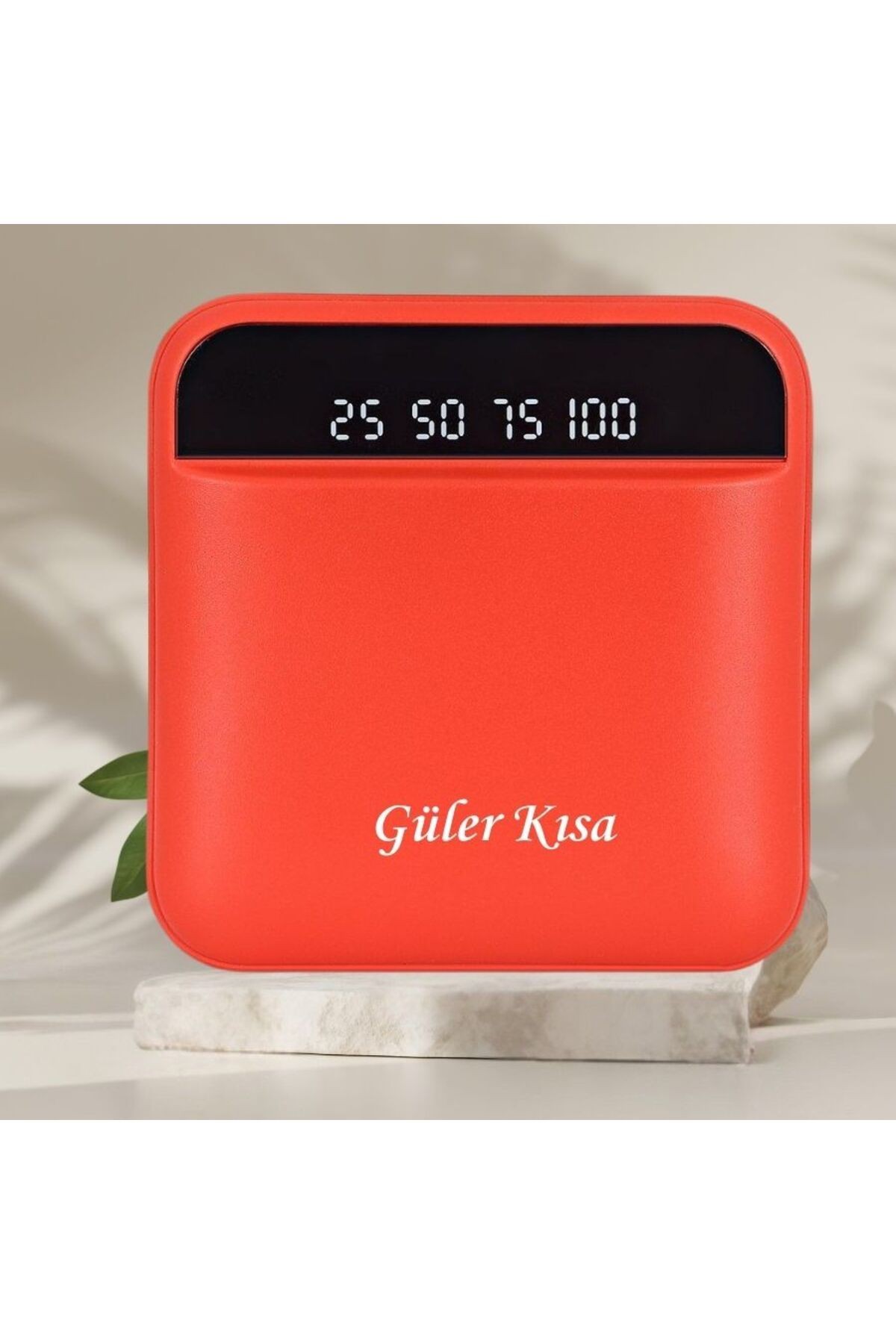 KİŞİYE ÖZEL İSİM BASKILI LED IŞIKLI HIZLI ŞARJ POWERBANK