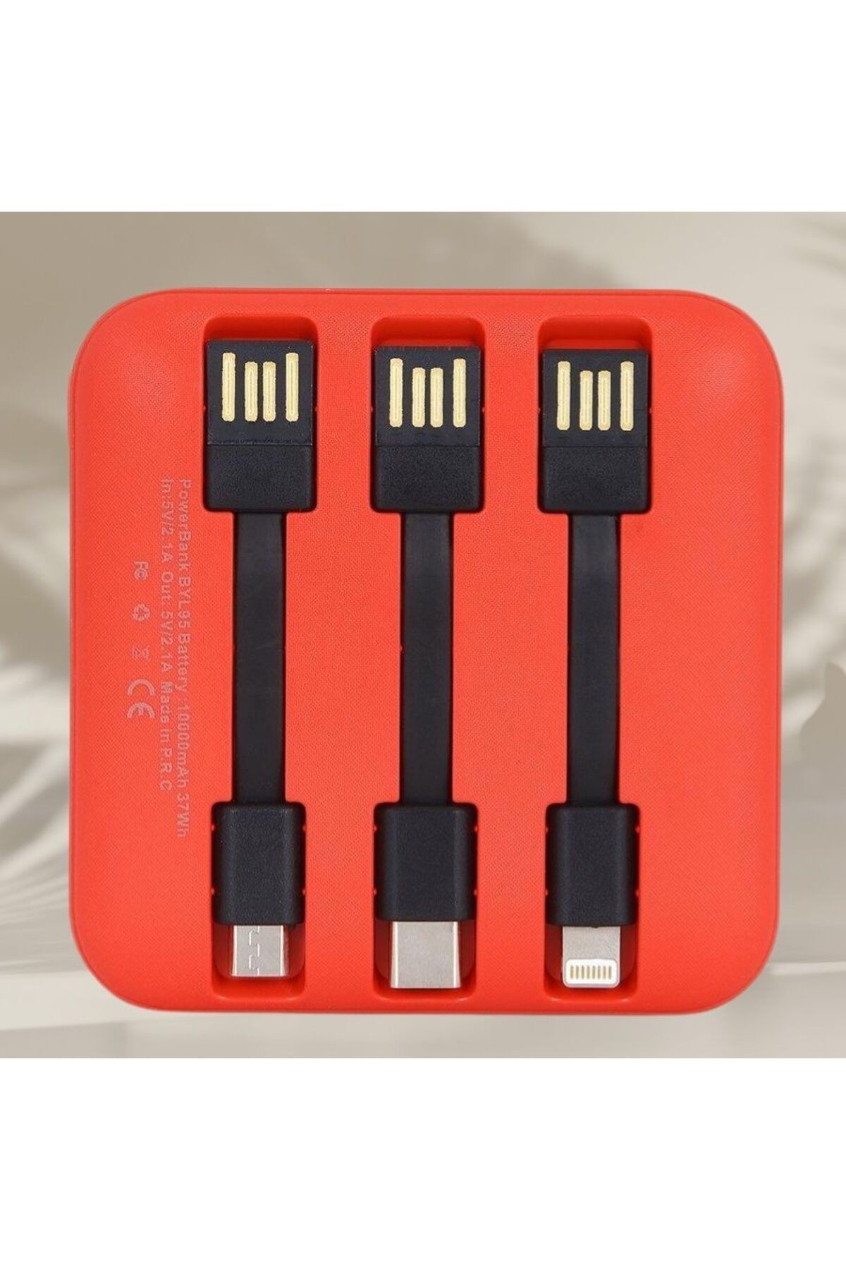 KİŞİYE ÖZEL İSİM BASKILI LED IŞIKLI HIZLI ŞARJ POWERBANK