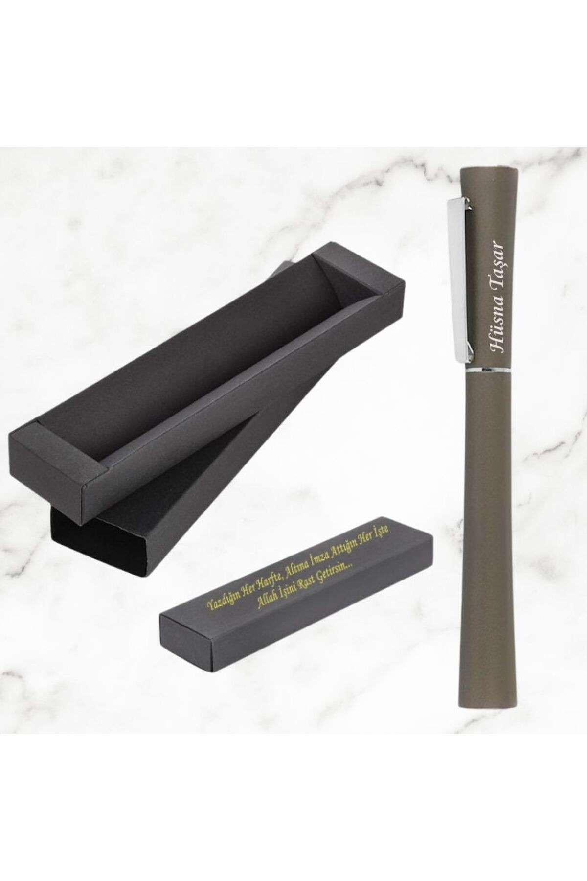 KİŞİYE ÖZEL Metal HediyesiBizden Marka Roller Kalem Seti