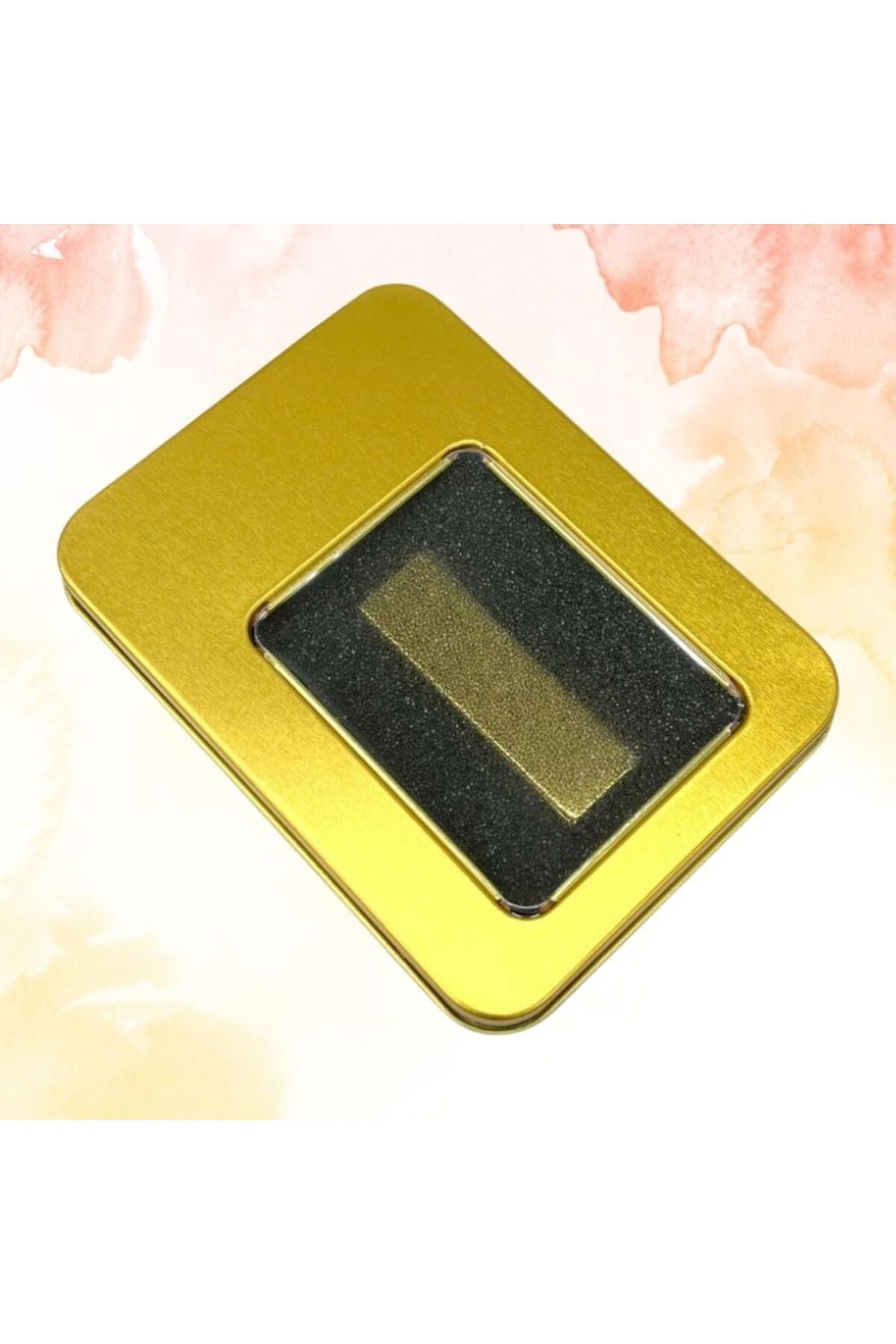 KİŞİYE ÖZEL İSİM BASKILI ALTIN RENKLİ METAL KUTULU ALTIN KÜLÇE USB BELLEK 64 GB