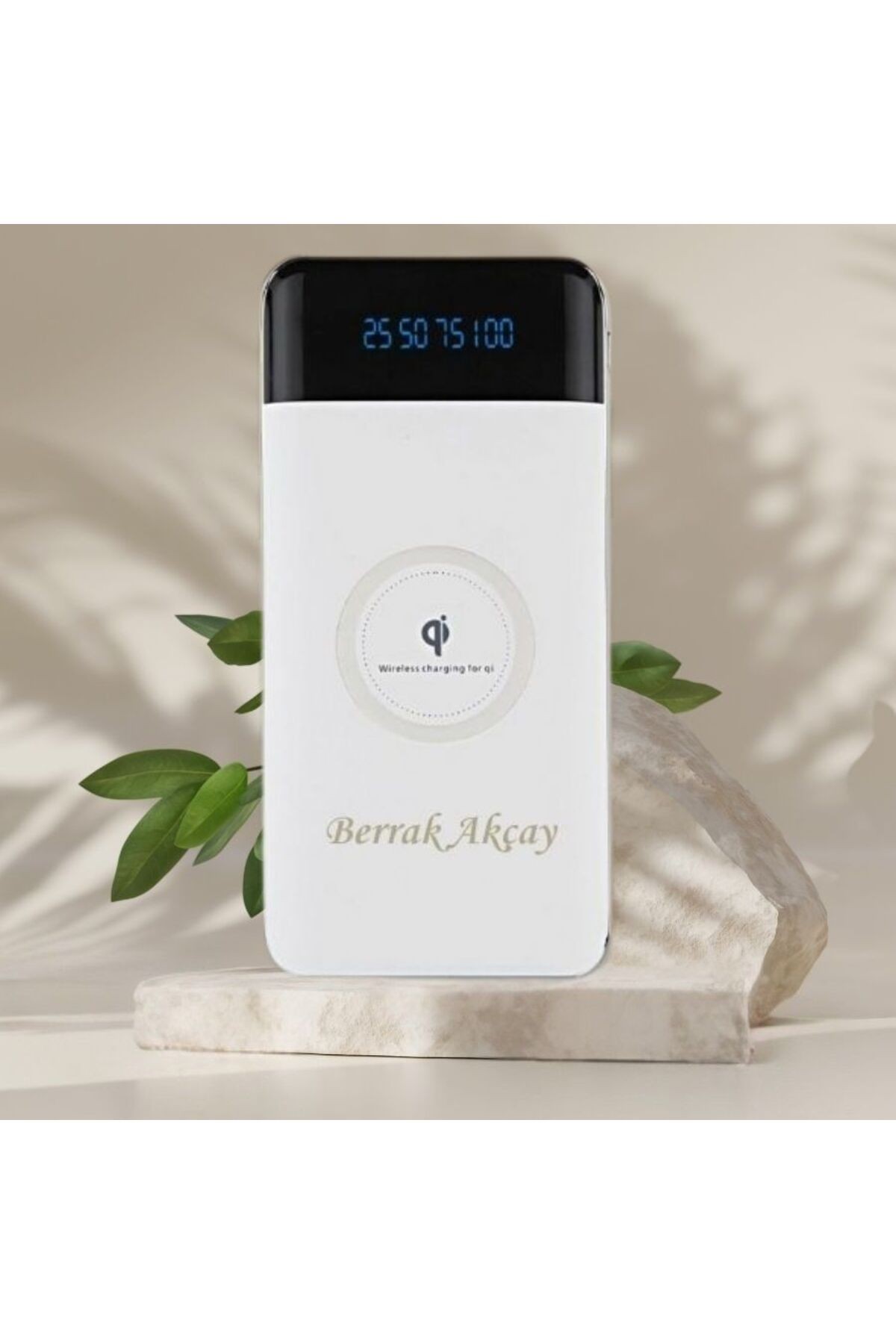 KİŞİYE ÖZEL İSİM BASKILI KABLOSUZ POWERBANK
