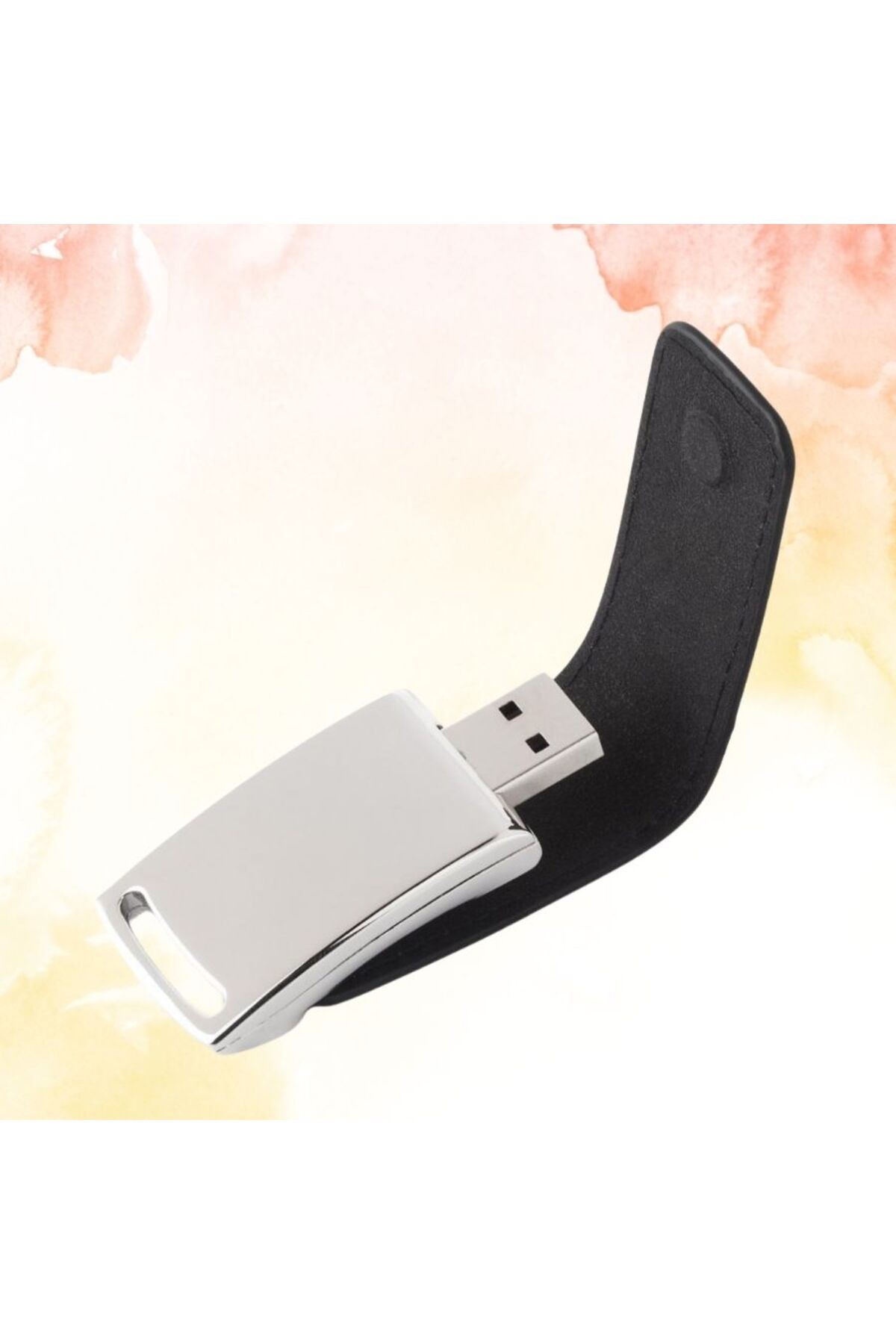 KİŞİYE ÖZEL İSİM BASKILI METAL KUTULU DERİ USB BELLEK 32 GB
