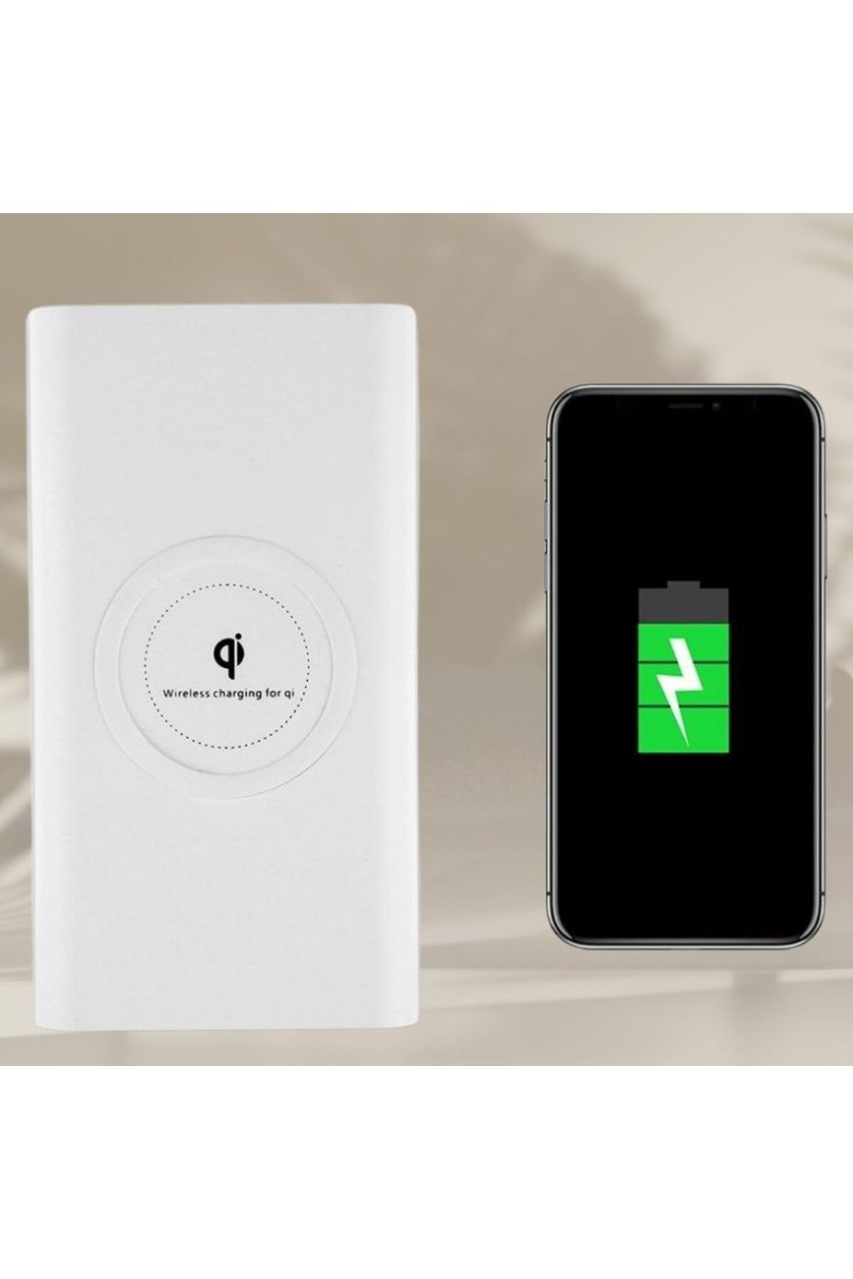 KİŞİYE ÖZEL İSİM BASKILI KABLOSUZ HIZLI ŞARJ POWERBANK