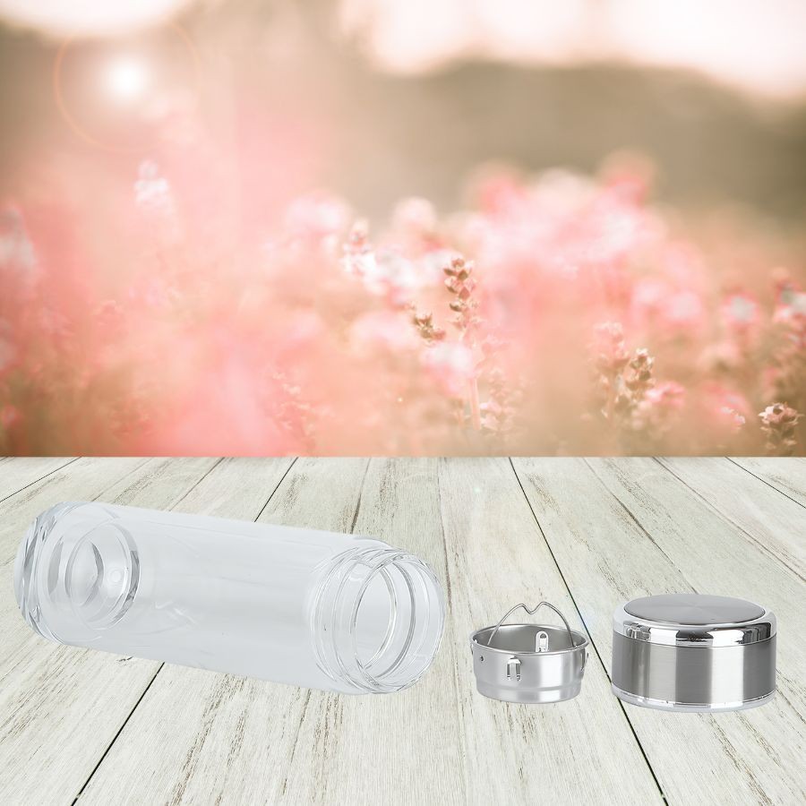 Kişiye Özel Isim Baskılı Çift Katmanlı Filtreli Cam Termos 300 ml