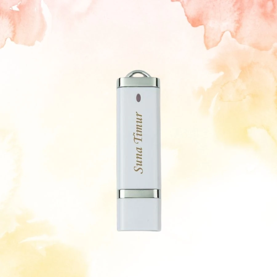 KİŞİYE ÖZEL İSİM BASKILI MIKNATISLI PLASTİK KUTULU USB BELLEK 2.0 -  32 GB