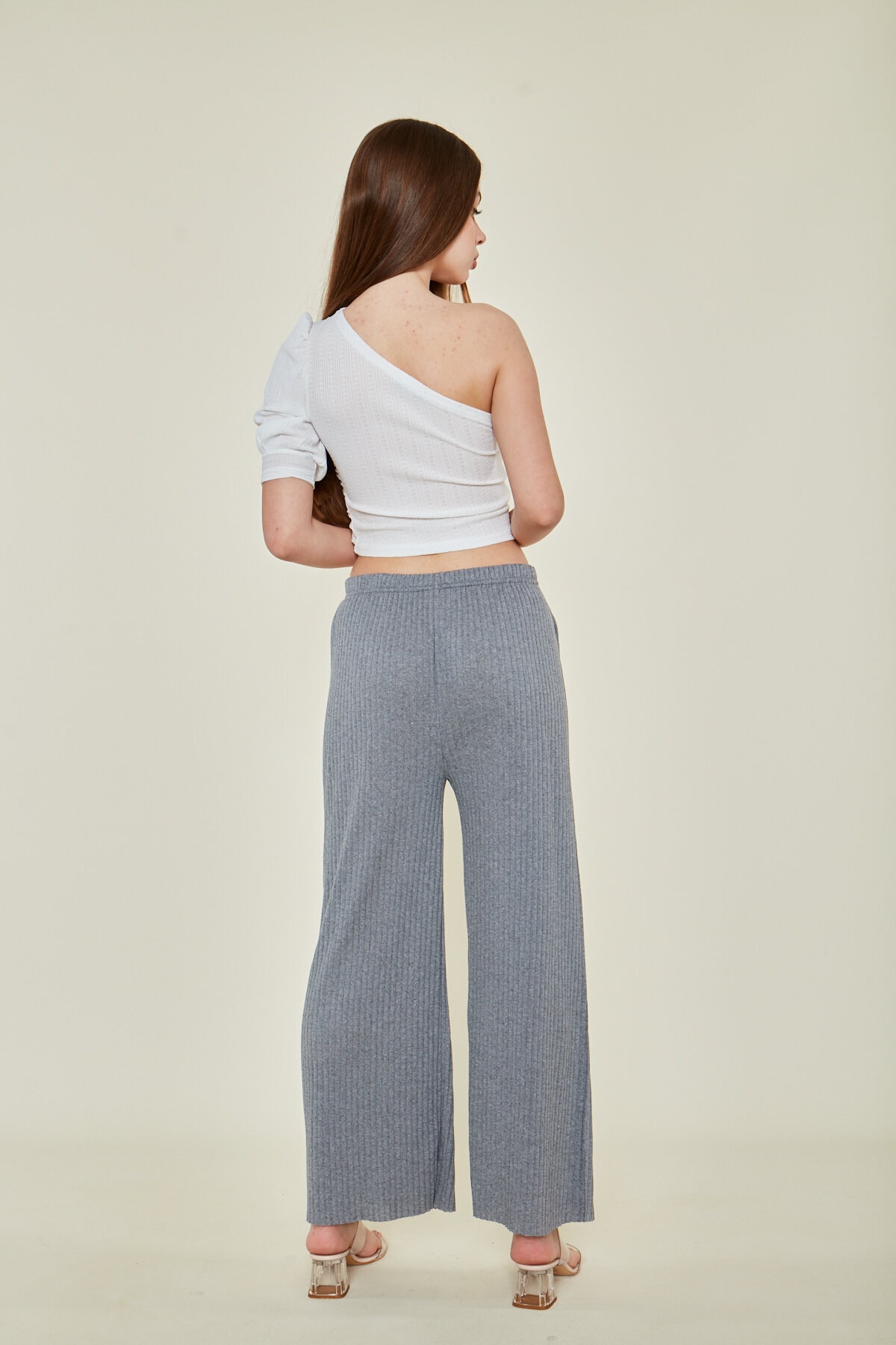 FUME-GRI 2 Adet Rahat Fitilli Pijama Altı, 2'li Rahat Pijama Altı, Rahat Pijama, Pijama Altı