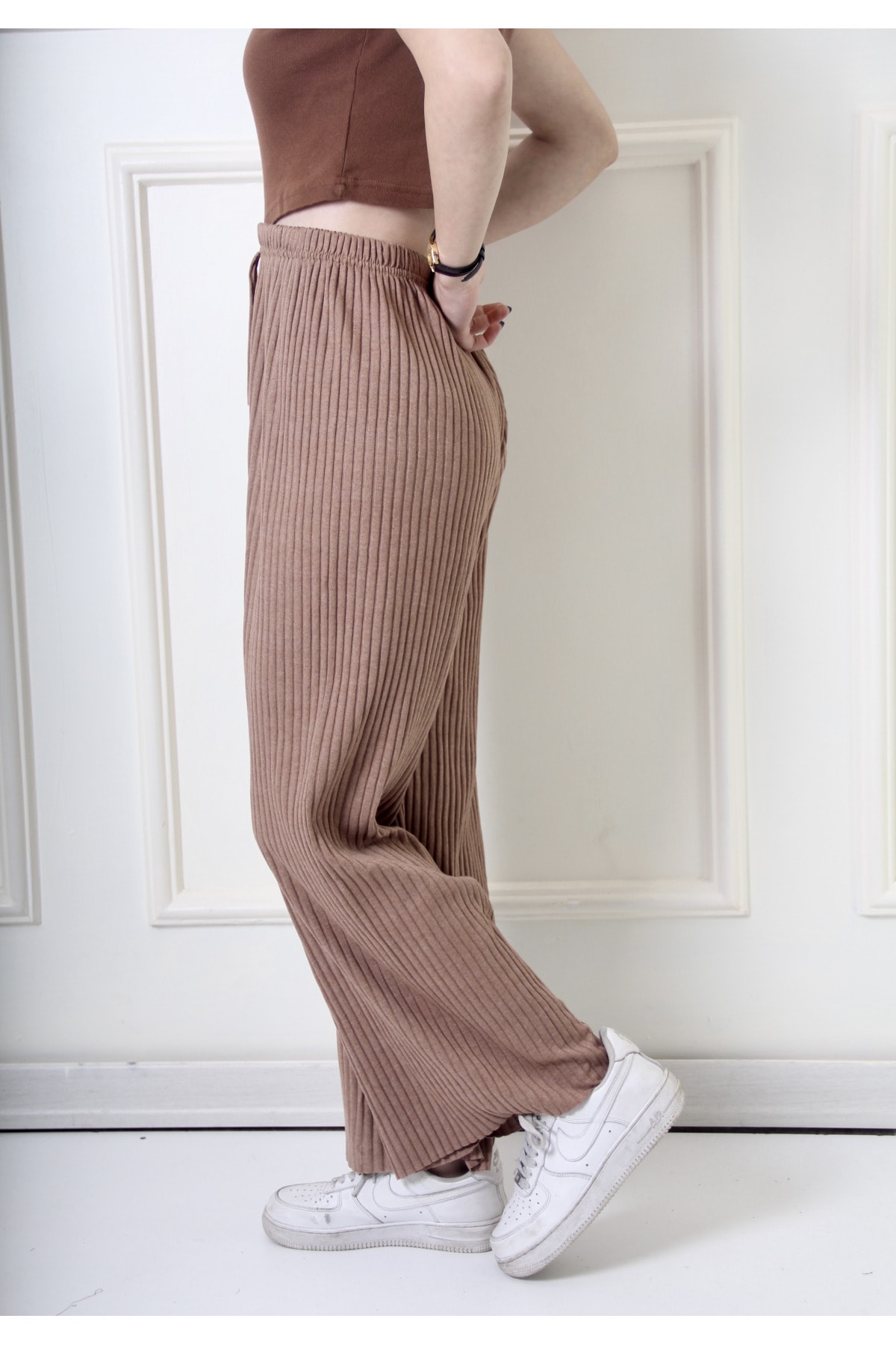 3'lü Kadın Fitilli Rahat Pijama Altı, Gündelik Rahat Ev Giyim, Rahat Giyim Pijama Kadın Ev Giyimi