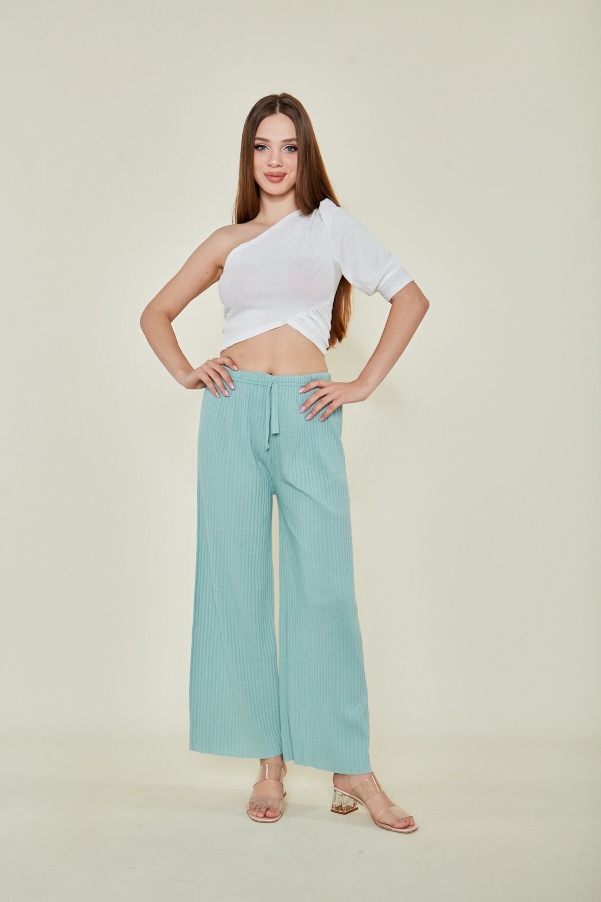 EKOSE desen Kadın Rahat Pamuklu Pijama Altı