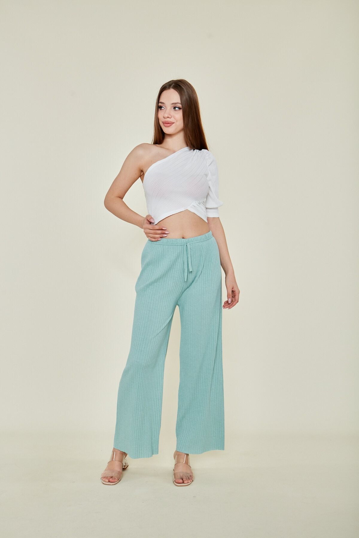 EKOSE desen Kadın Rahat Pamuklu Pijama Altı