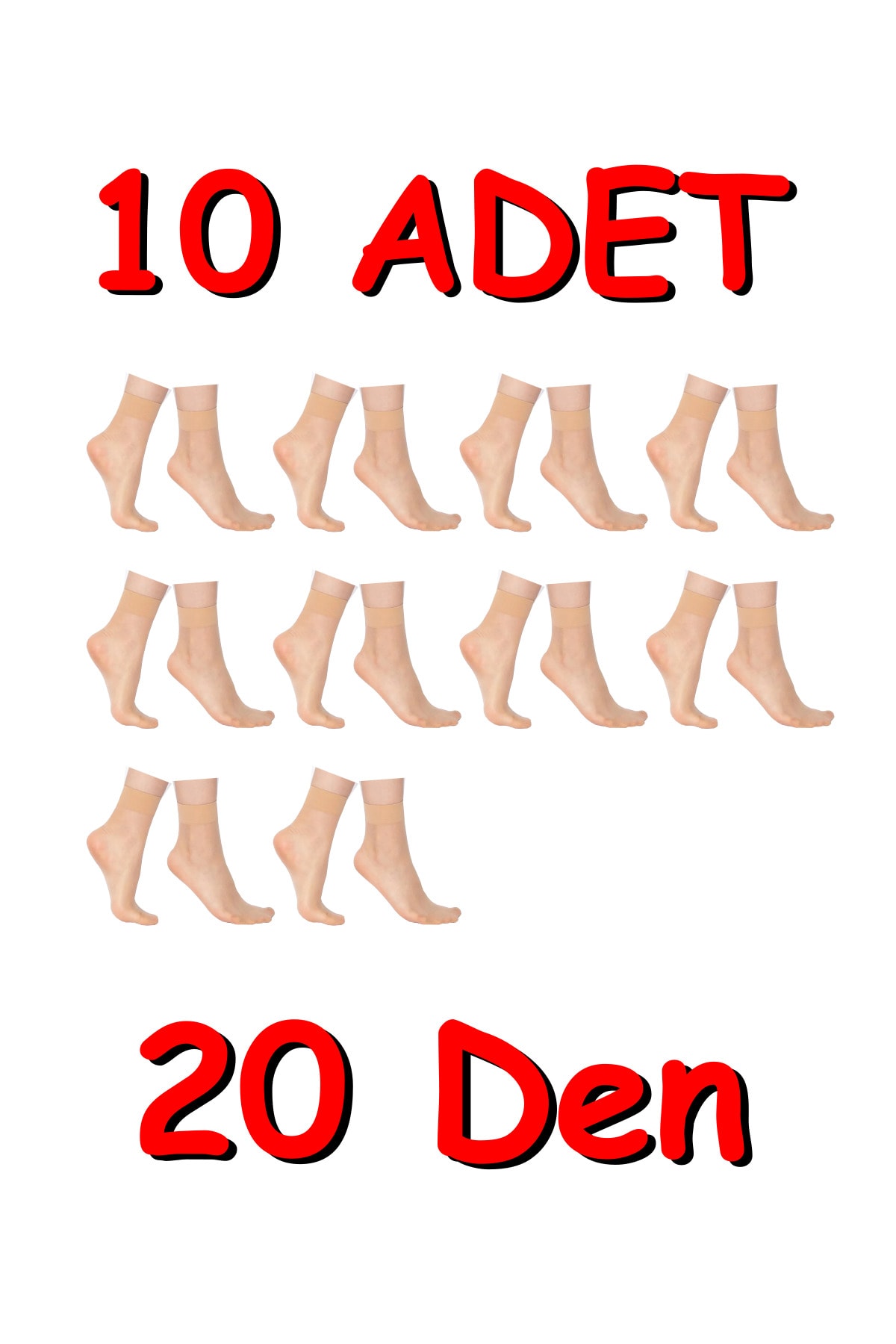 Kadın Ince Soket 20 Den Çorap, Kadın Soket Çorap, Siyah Çorap, Ten Rengi Çorap