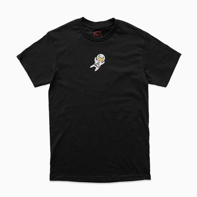 Nakışlı Astronot Kedi Tişörtü T-Shirt