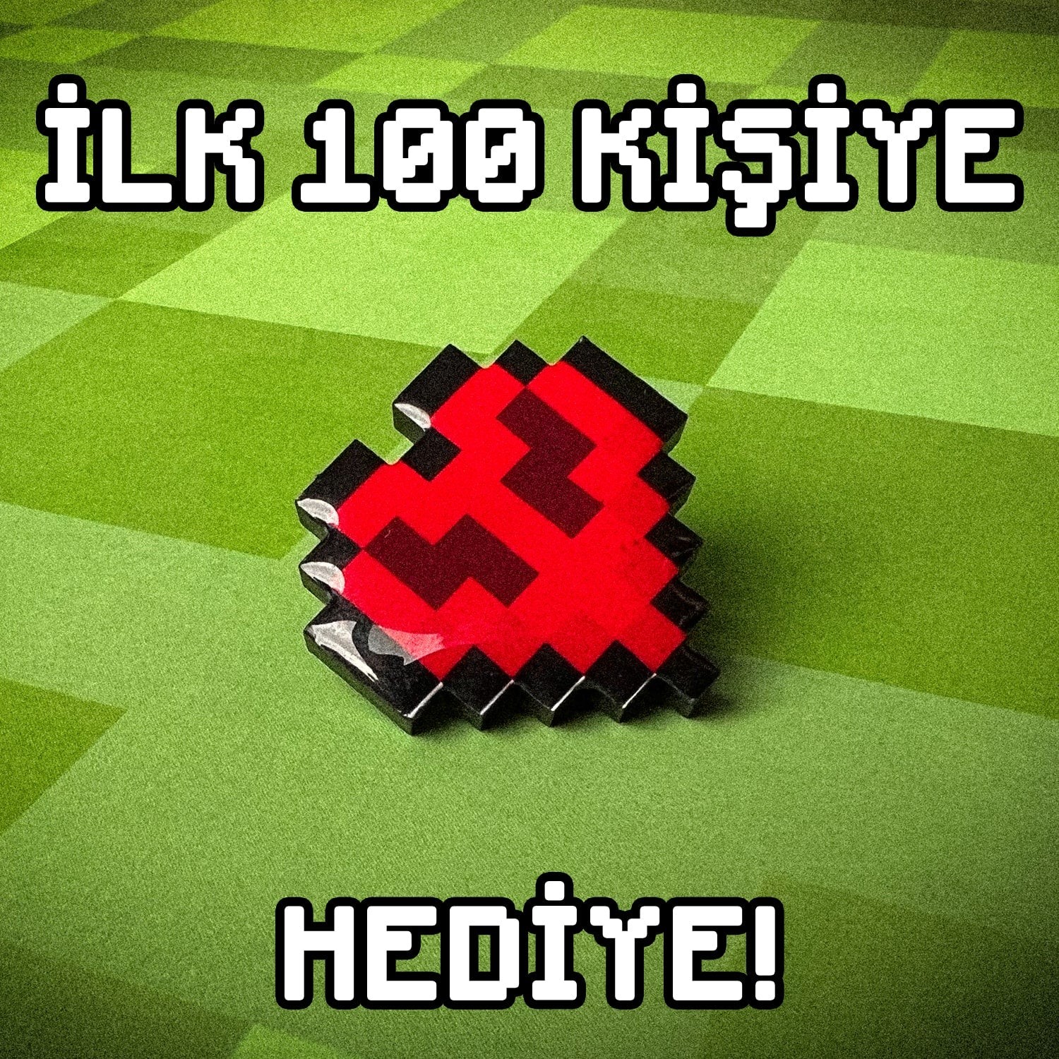 Yılbaşı Özel Sweatshirt + Minecraft Rozeti Hediyeli (Tekrar Stok Gelmeyecek)
