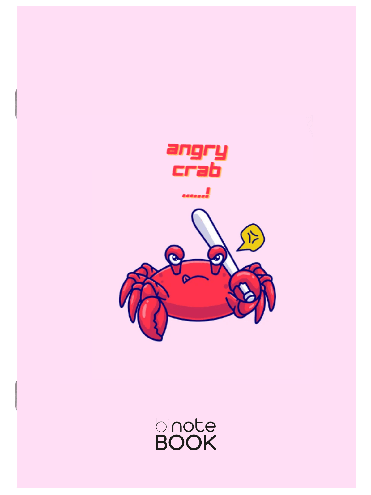 Angry Crab Öfkeli Yengeç Temalı Defter