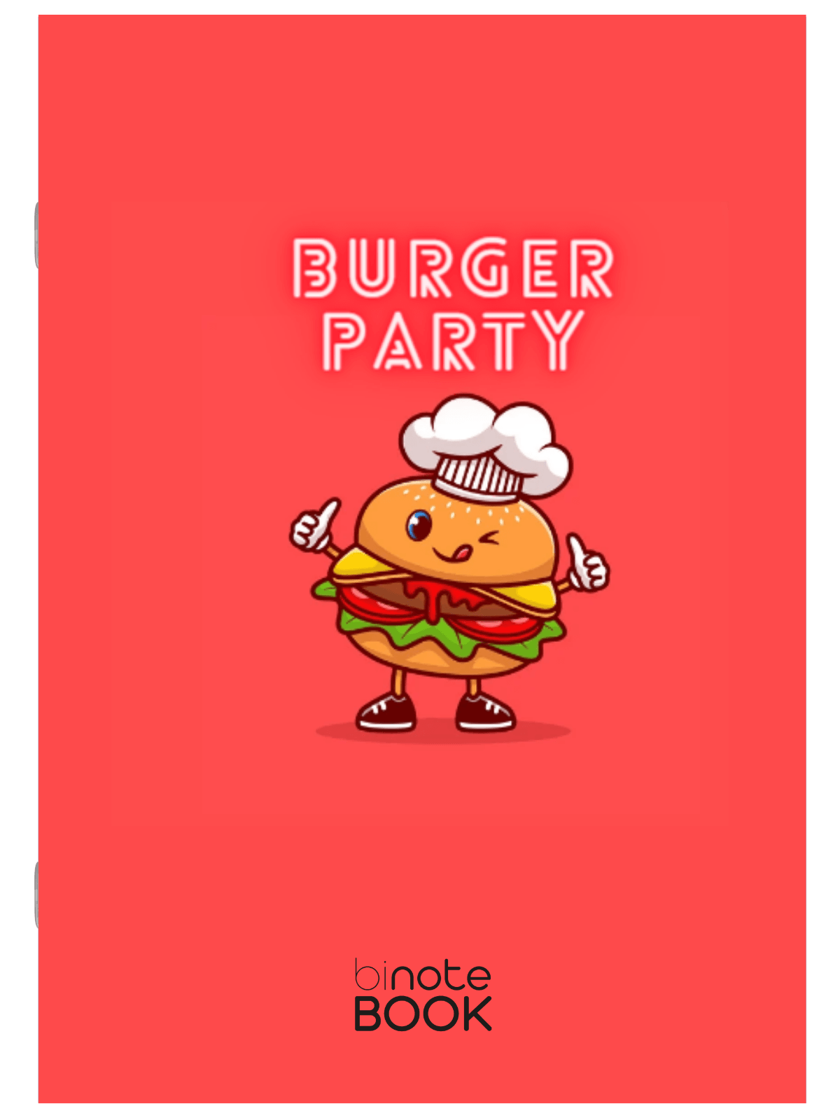 Burger Party Yazılı Burger Temalı Defter